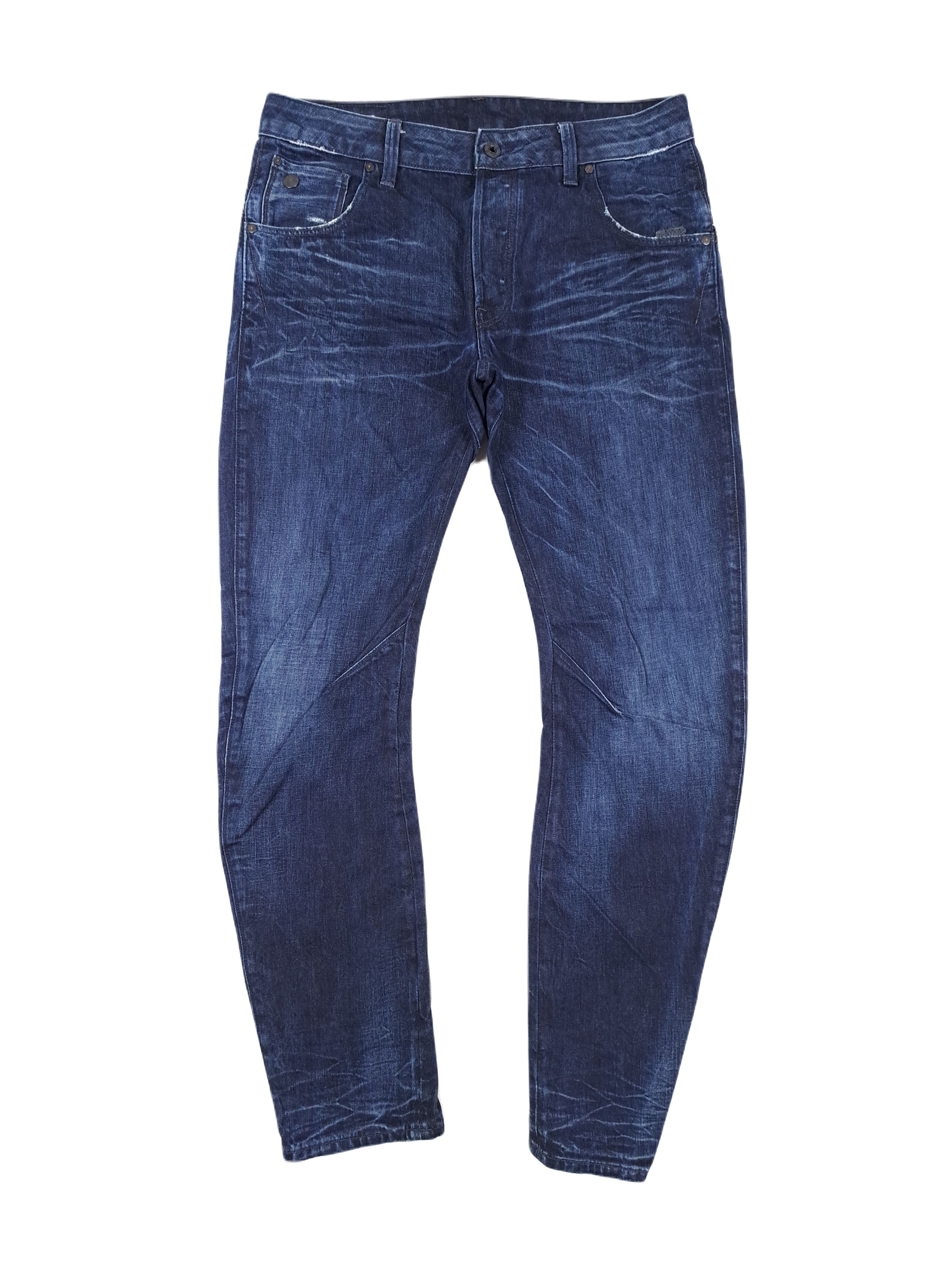 G-Star 💎 G-STAR RAW 33/34 Arc 3D Loose Navy Blue Denim Jeans Drip Size US 33 - 1 Thumbnail