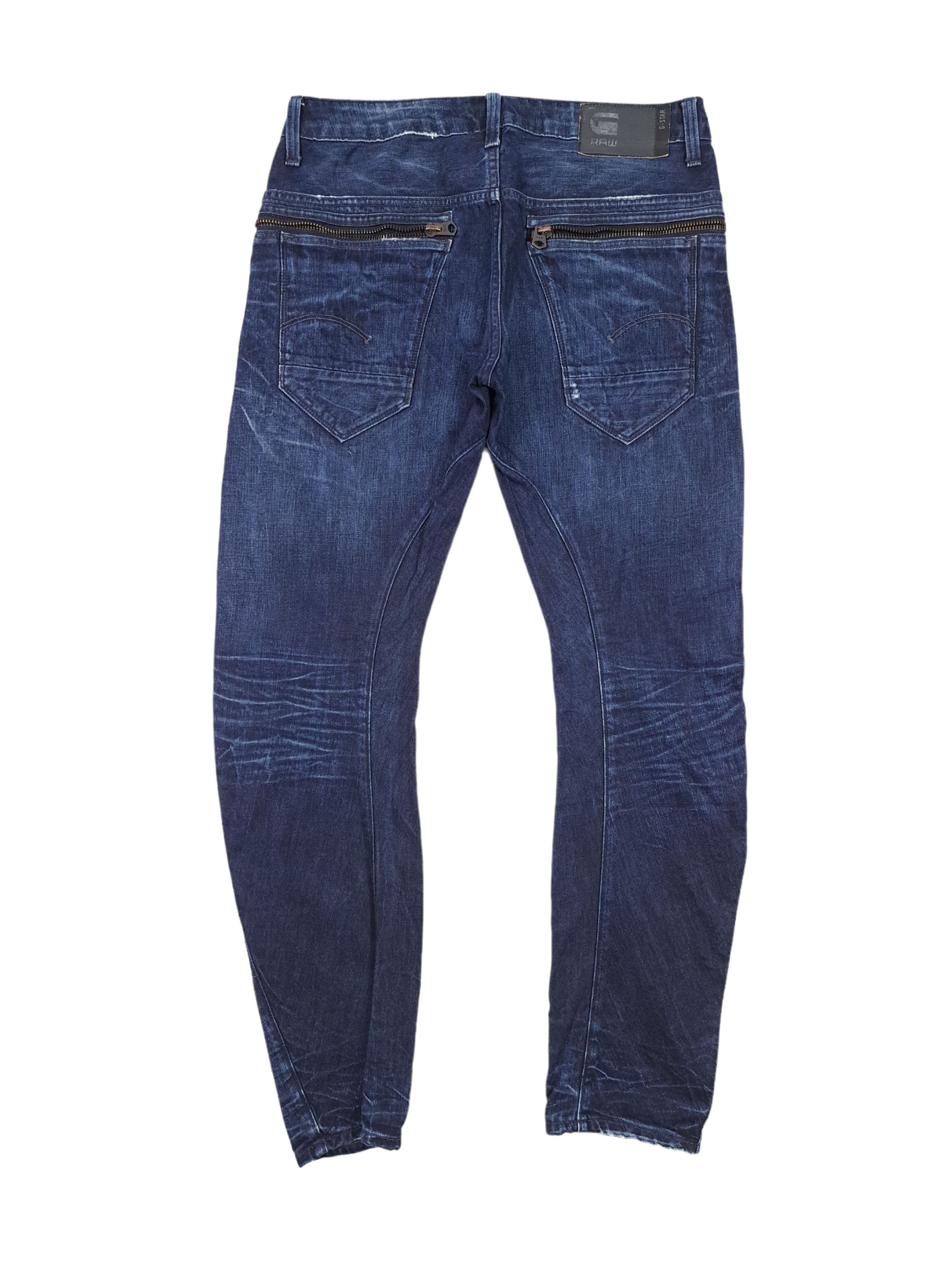 G-Star 💎 G-STAR RAW 33/34 Arc 3D Loose Navy Blue Denim Jeans Drip Size US 33 - 2 Thumbnail