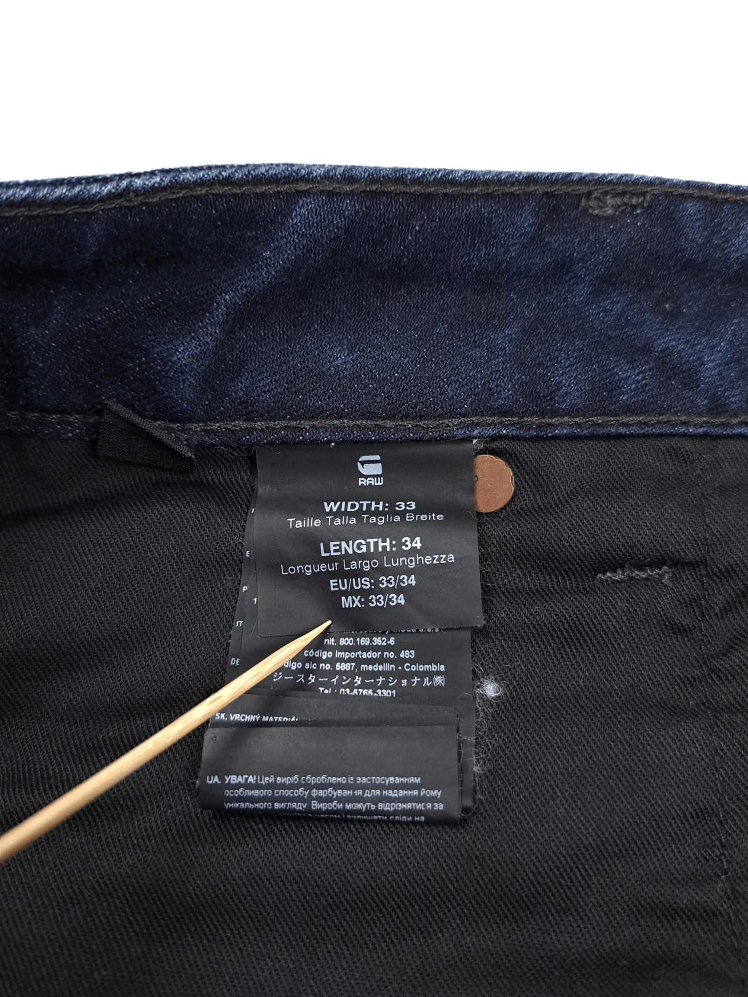 G-Star 💎 G-STAR RAW 33/34 Arc 3D Loose Navy Blue Denim Jeans Drip Size US 33 - 4 Thumbnail