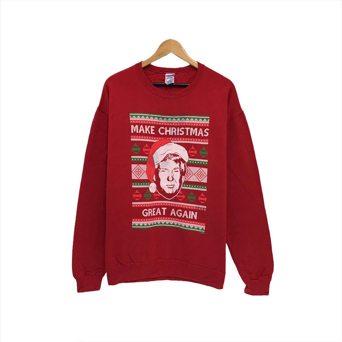 Jerzees × Other × Vintage Vintage Santa Sweatshirt Big Logo Christmas Size US L / EU 52-54 / 3 - 1 Thumbnail
