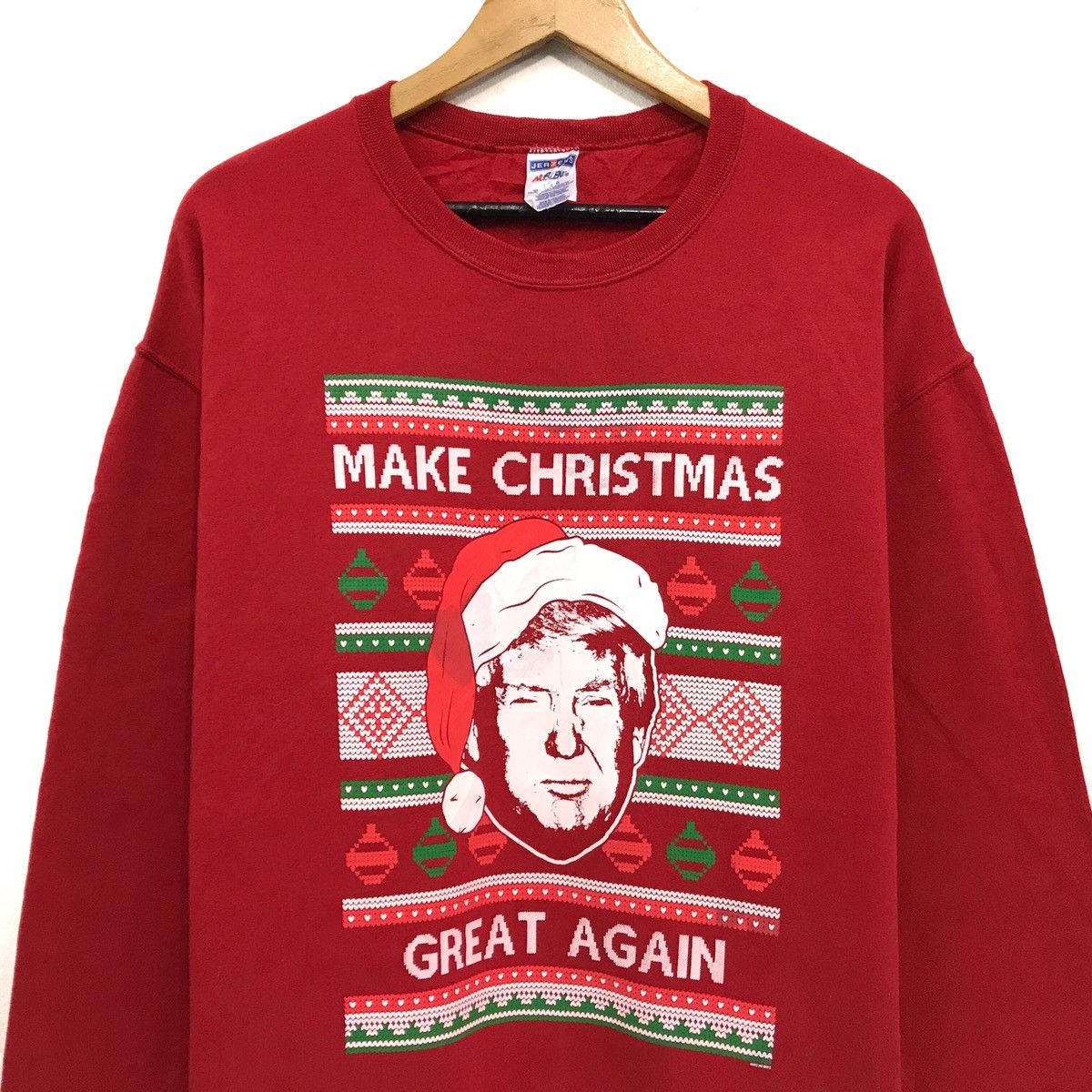 Jerzees × Other × Vintage Vintage Santa Sweatshirt Big Logo Christmas Size US L / EU 52-54 / 3 - 2 Thumbnail