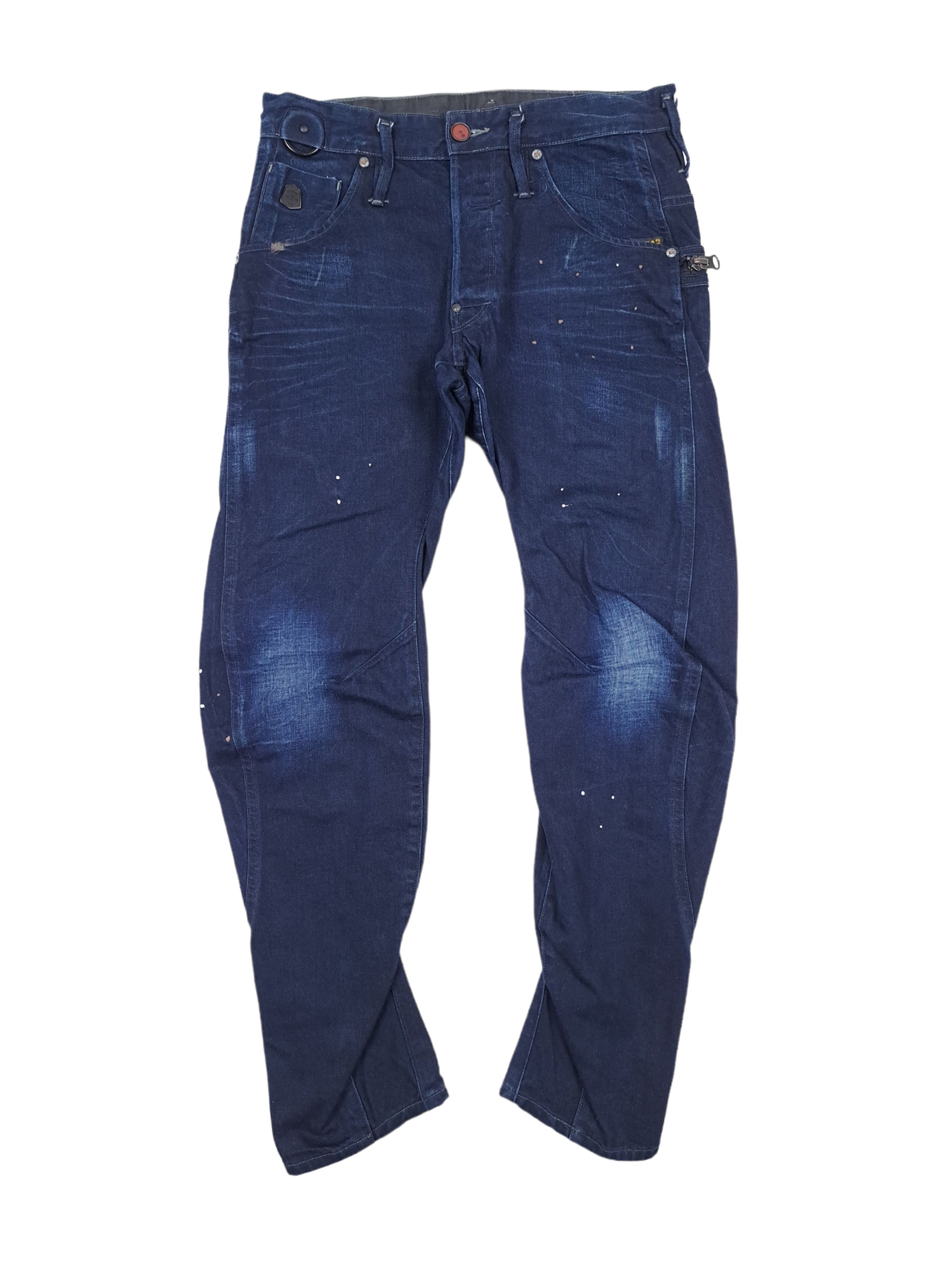 G-Star 💎 G-STAR RAW 32/32 3D Slim Navy Painter Denim Jeans Size US 32 / EU 48 - 1 Thumbnail