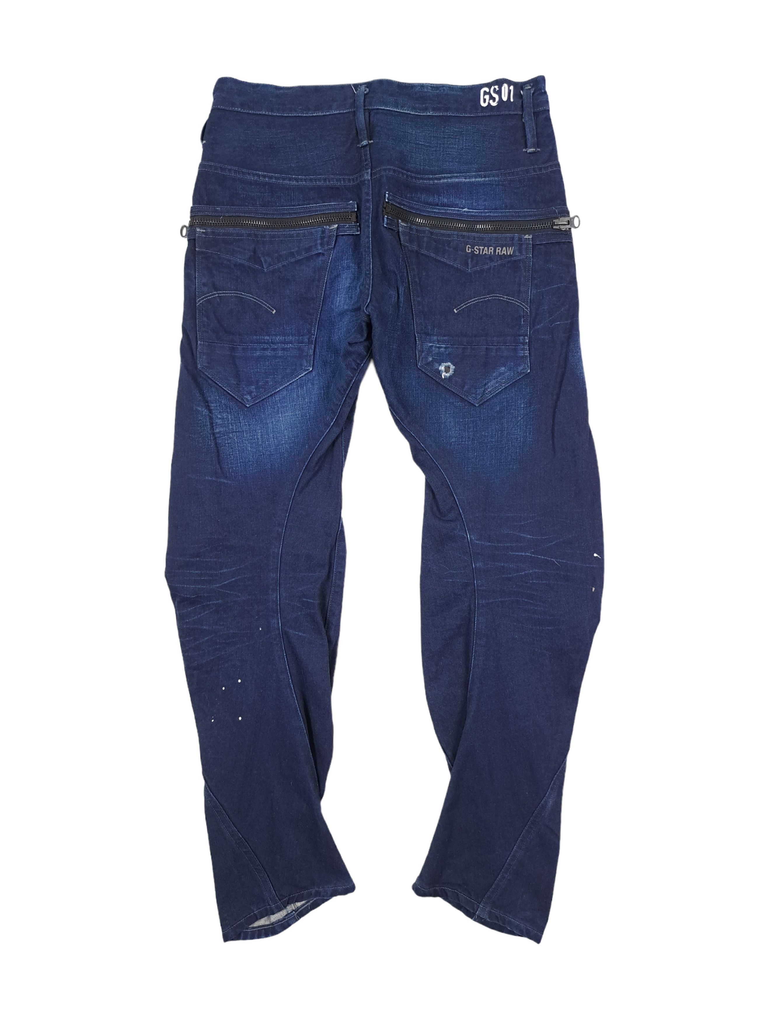 G-Star 💎 G-STAR RAW 32/32 3D Slim Navy Painter Denim Jeans Size US 32 / EU 48 - 2 Thumbnail