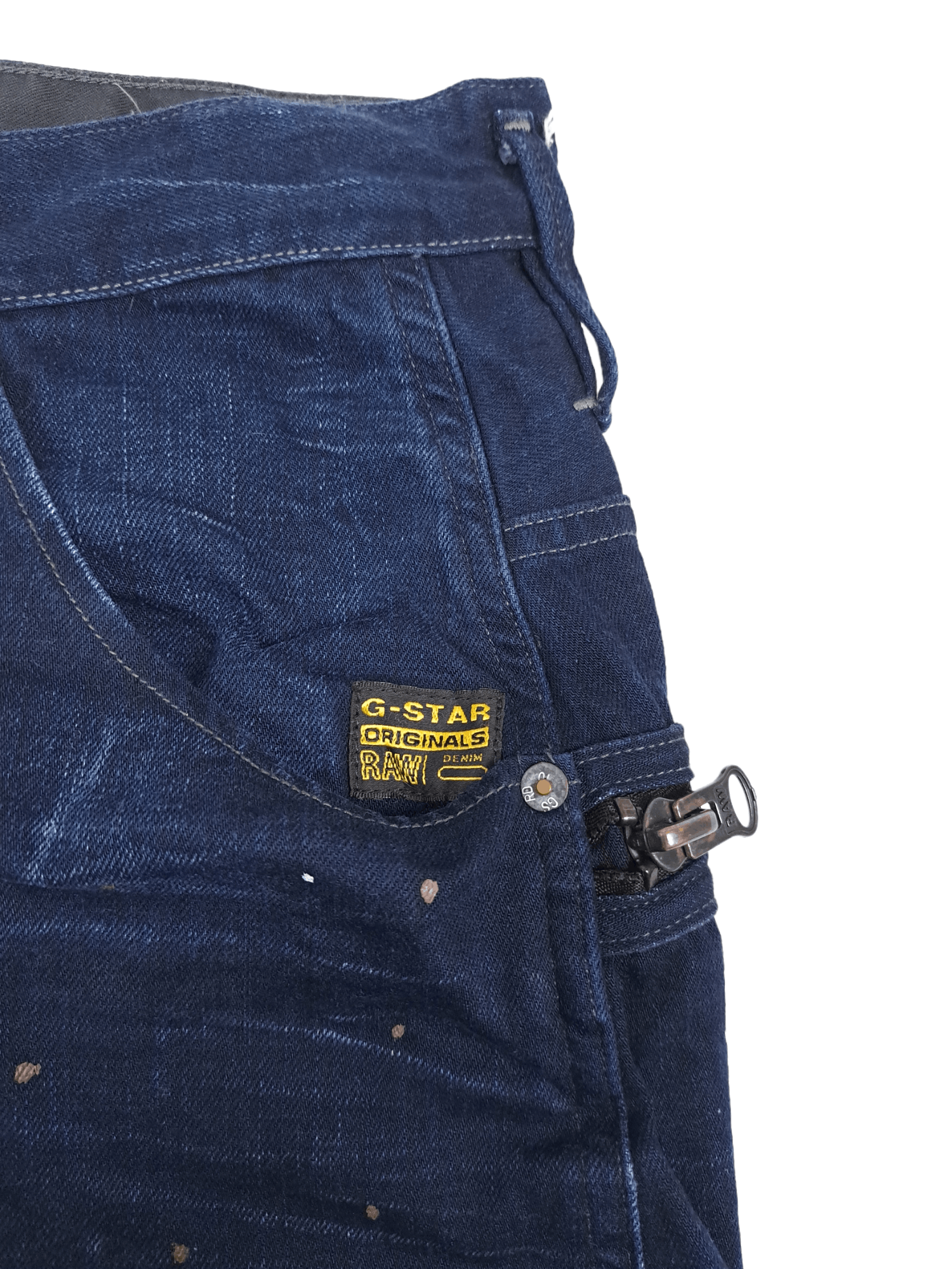 G-Star 💎 G-STAR RAW 32/32 3D Slim Navy Painter Denim Jeans Size US 32 / EU 48 - 3 Thumbnail