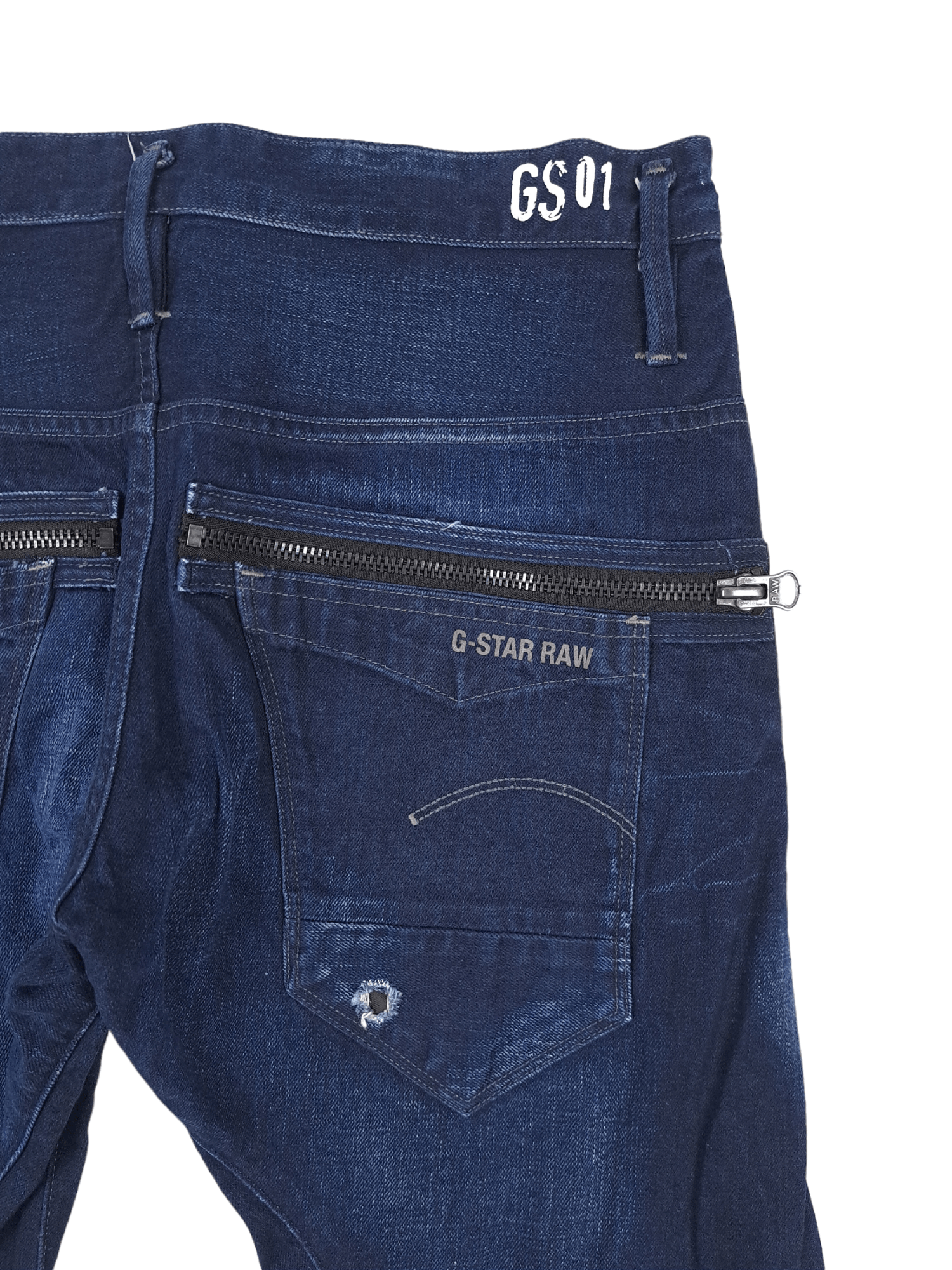 G-Star 💎 G-STAR RAW 32/32 3D Slim Navy Painter Denim Jeans Size US 32 / EU 48 - 4 Thumbnail