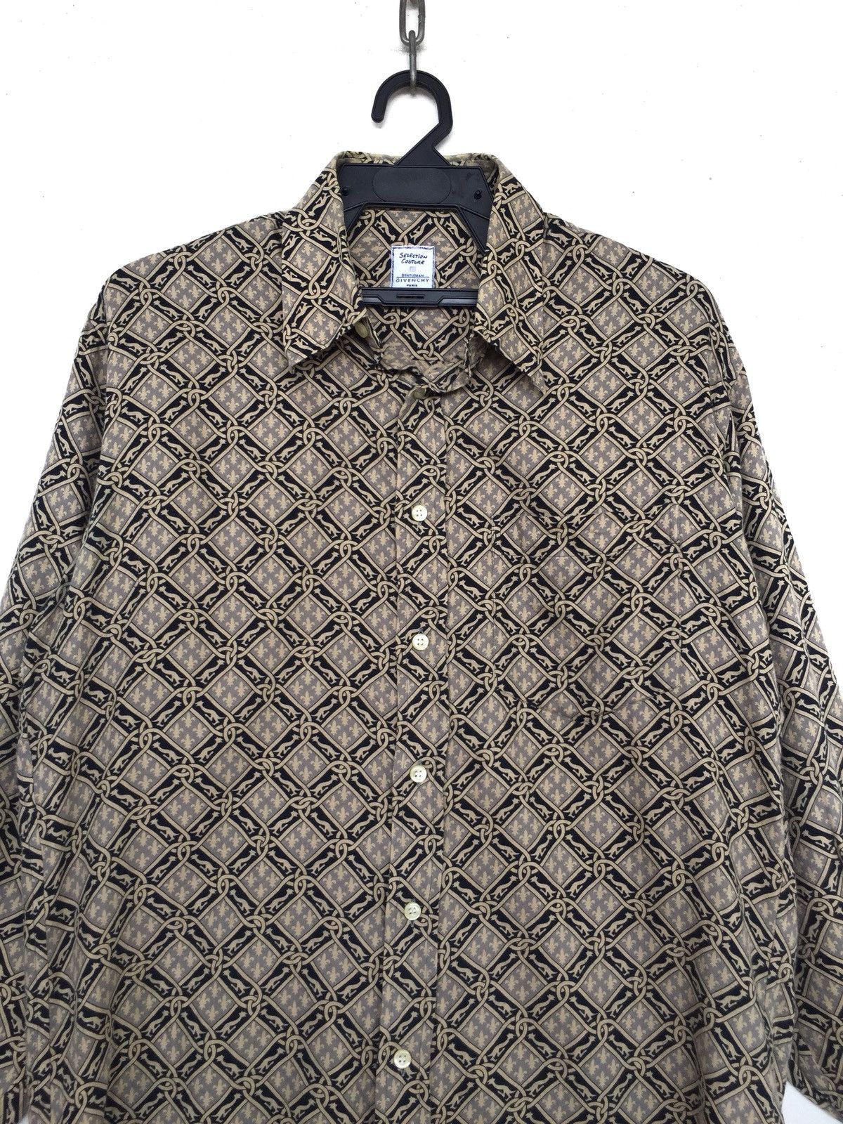 Givenchy Old Givenchy Paris Classic Printed Button Up Shirt Size US L / EU 52-54 / 3 - 3 Thumbnail