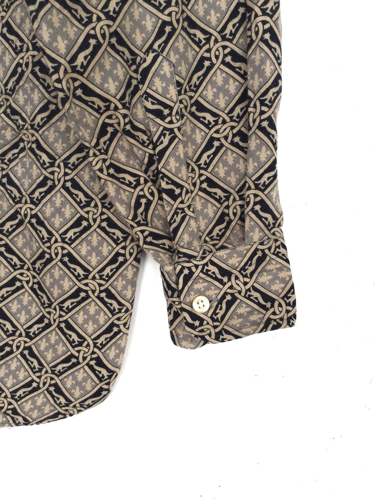 Givenchy Old Givenchy Paris Classic Printed Button Up Shirt Size US L / EU 52-54 / 3 - 5 Thumbnail