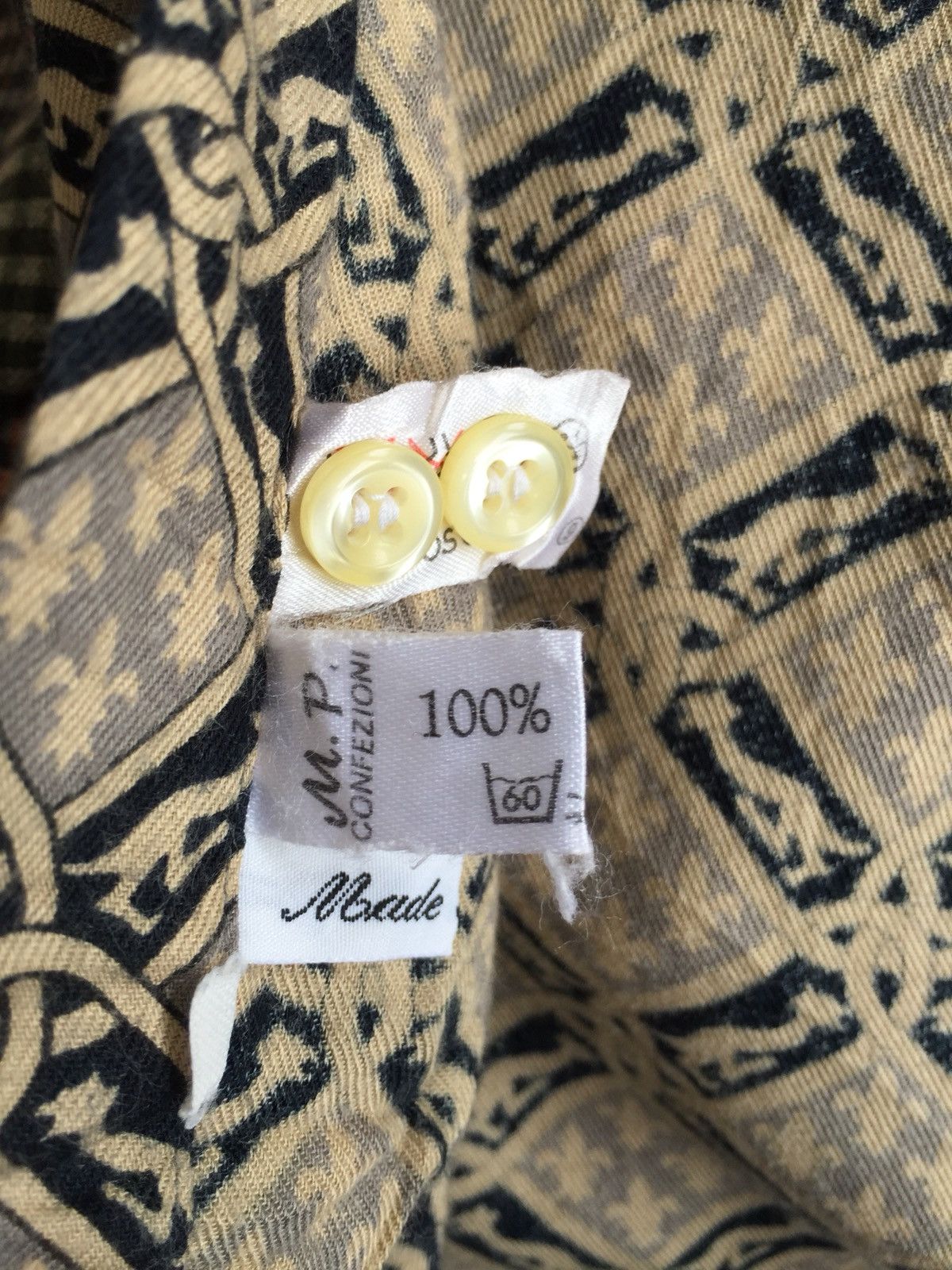 Givenchy Old Givenchy Paris Classic Printed Button Up Shirt Size US L / EU 52-54 / 3 - 7 Thumbnail