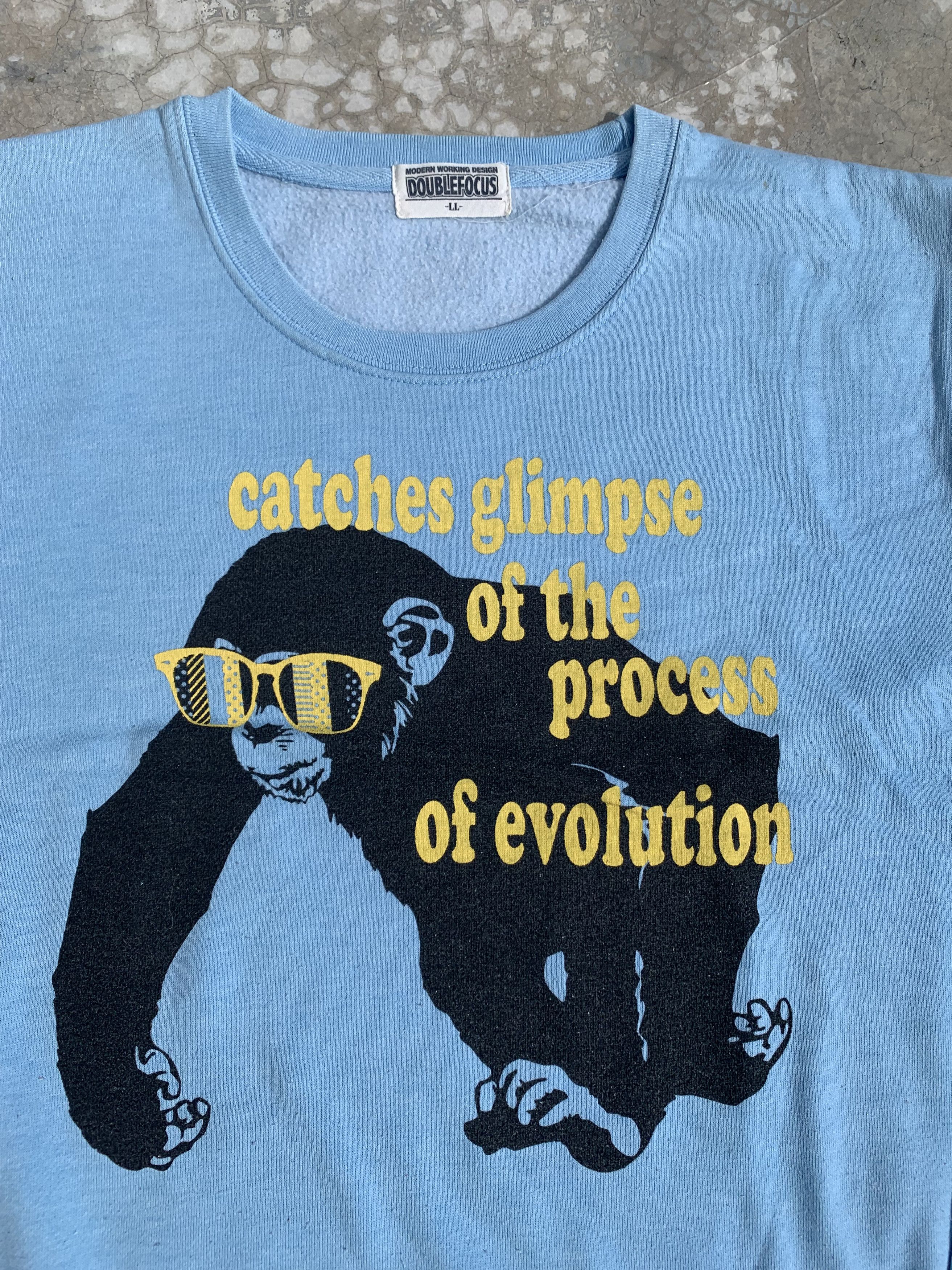 Japanese Brand Vintage Ape Evolution Graphic Sweatshirt Size US M / EU 48-50 / 2 - 3 Thumbnail