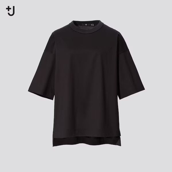 Jil Sander × Uniqlo Jil Sander x Uniqlo J+ avant garde black t-shirt Size US M / EU 48-50 / 2 - 2 Thumbnail