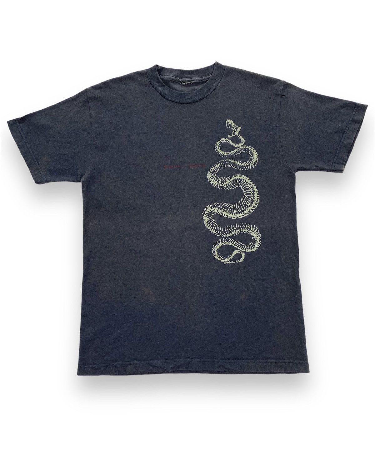 image of Vintage Born Bone Snake Tshirt in Navy, Men's (Size XS)