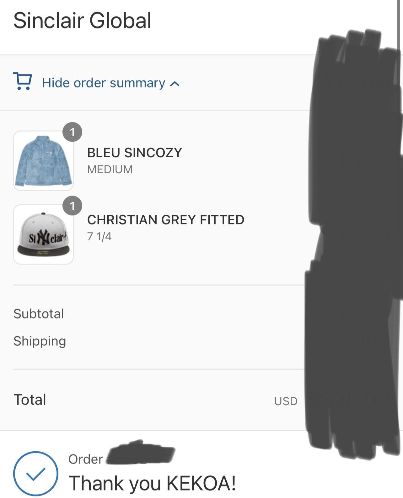 New Era LAST DROP EVER Sinclair Global ChristianGrey NY Fitted 7-1/4 Size ONE SIZE - 13 Thumbnail