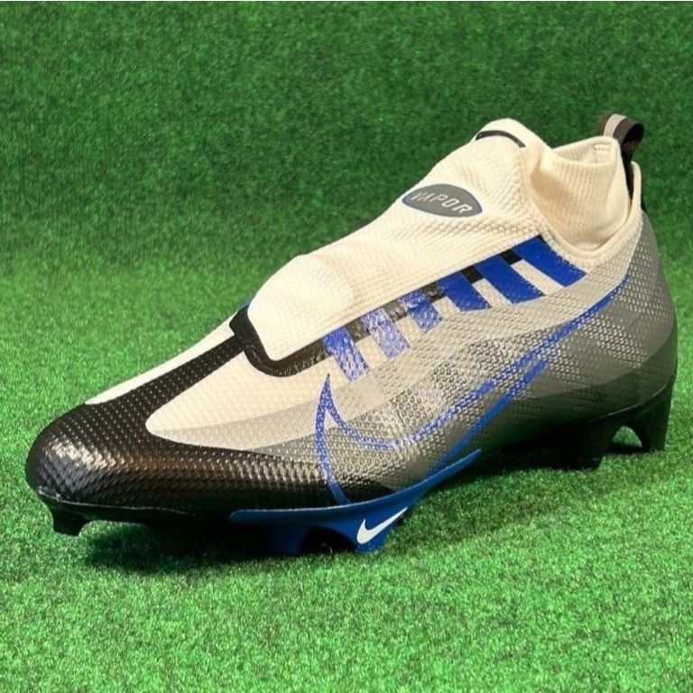 Nike Vapor Edge Pro 360 White Royal Blue Football Cleats 13