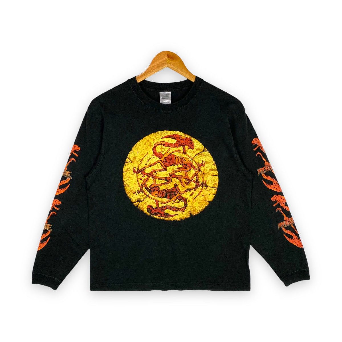 image of Band Tees x Vintage Rage Band The Missing Link Album Promo Tee in Black, Men's (Size Medium)