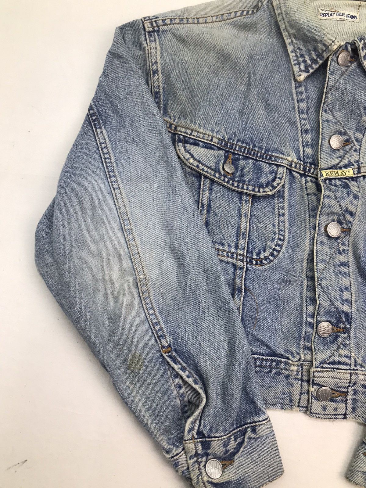 Replay Replay Blue Jeans crop top denim jacket Size US M / EU 48-50 / 2 - 8 Thumbnail