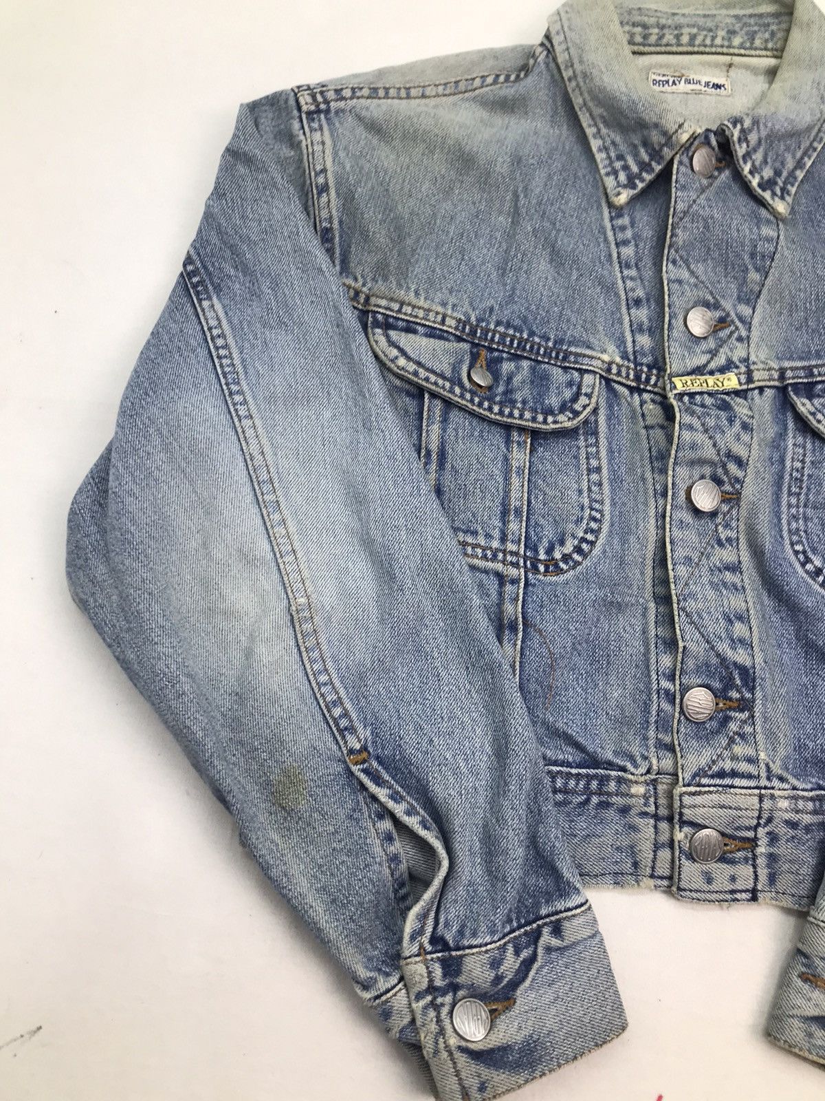 Replay Replay Blue Jeans crop top denim jacket Size US M / EU 48-50 / 2 - 4 Thumbnail