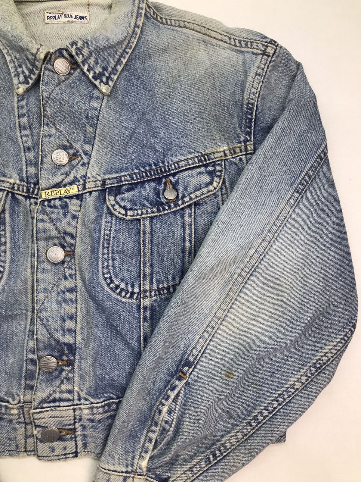 Replay Replay Blue Jeans crop top denim jacket Size US M / EU 48-50 / 2 - 7 Thumbnail
