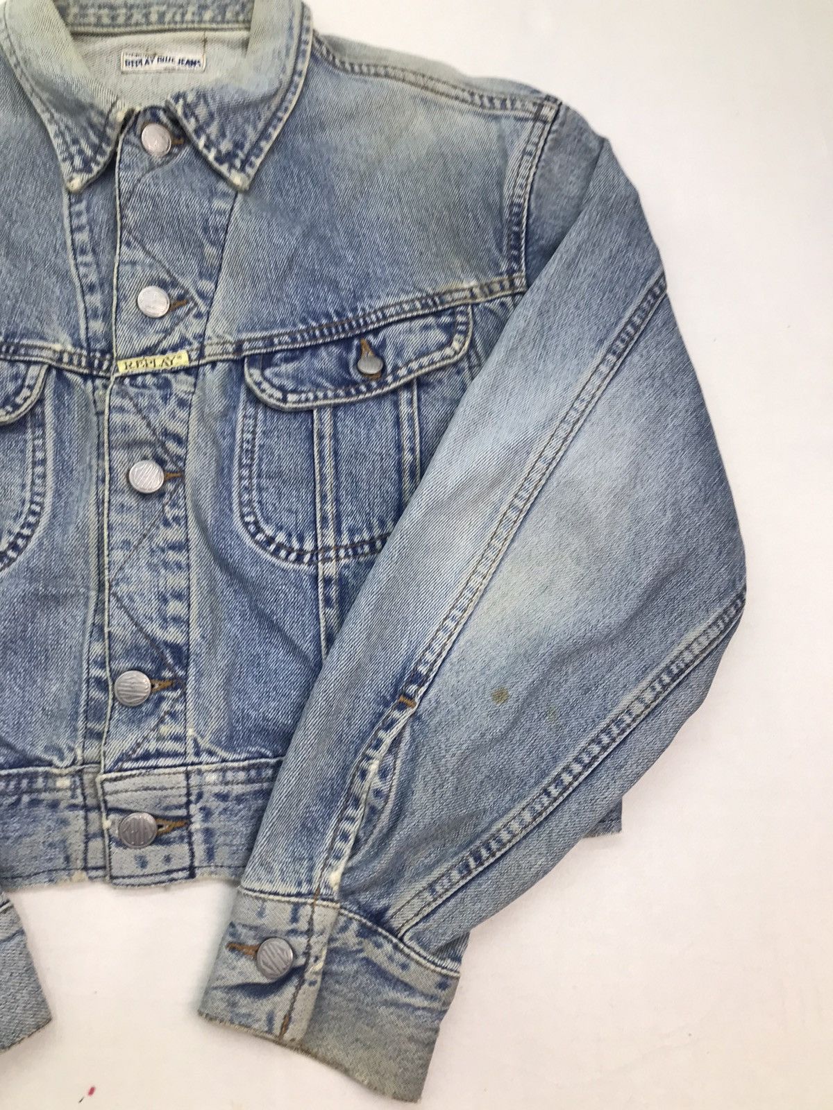 Replay Replay Blue Jeans crop top denim jacket Size US M / EU 48-50 / 2 - 3 Thumbnail