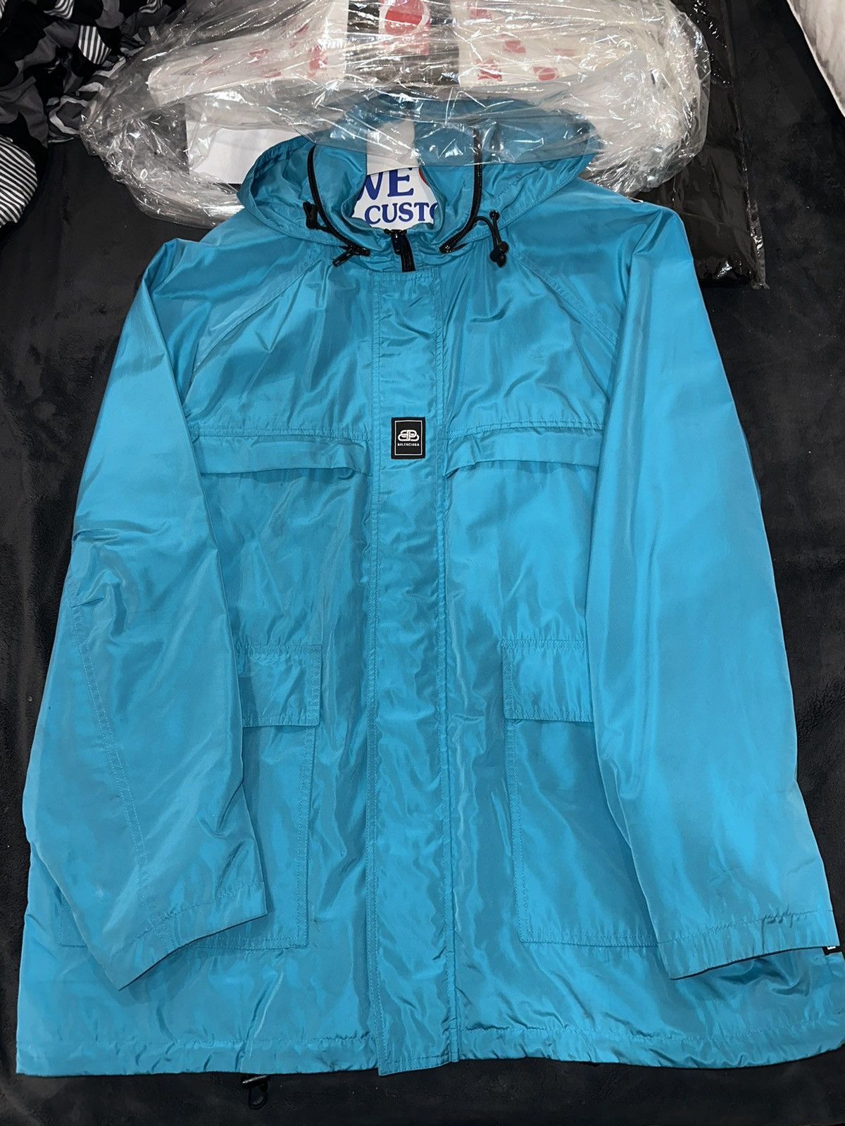 Balenciaga windbreaker mens blue clearance