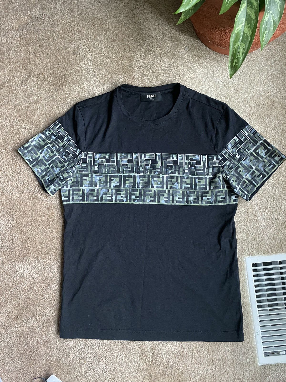 Fendi Short Sleeve camouflage Shirt