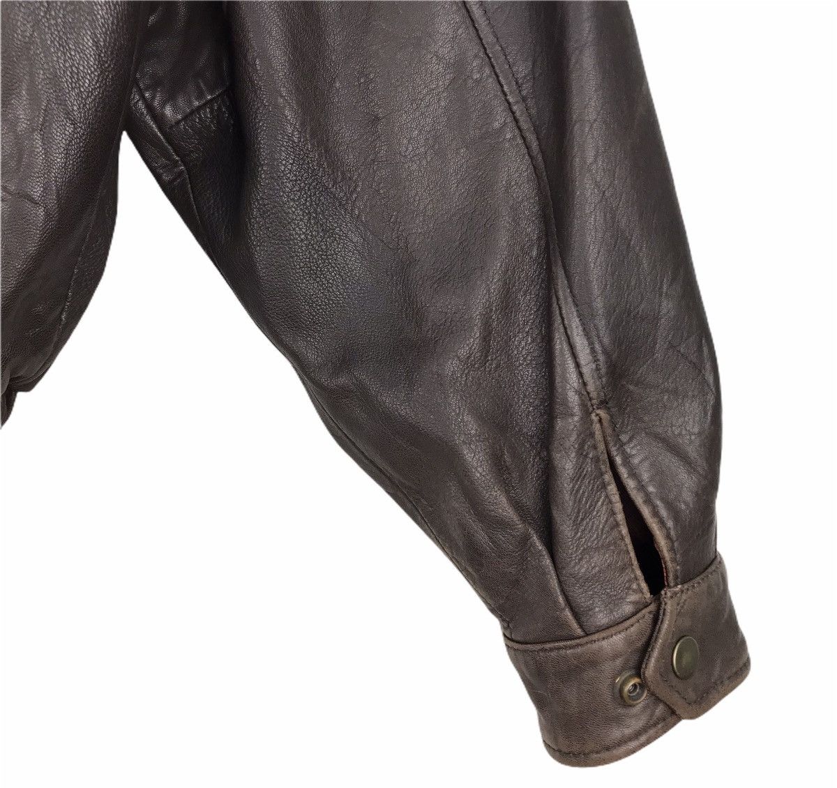 Genuine Leather Vintage Roberto Massini A-2 Leather Fur Jacket Size US M / EU 48-50 / 2 - 7 Thumbnail