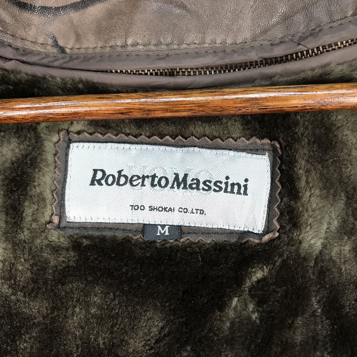 Genuine Leather Vintage Roberto Massini A-2 Leather Fur Jacket Size US M / EU 48-50 / 2 - 8 Thumbnail