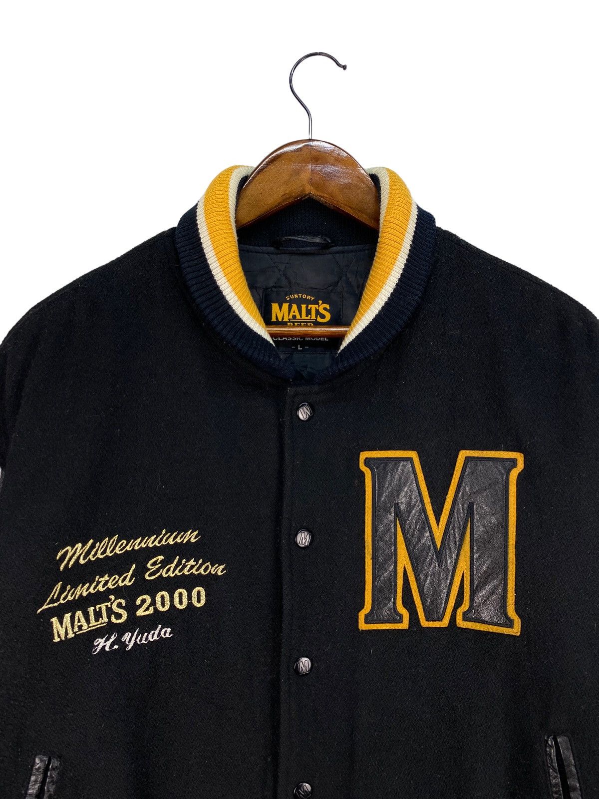 Vintage Vintage Suntory Malt’s Beer Limited Edition Varsity Jacket Size US L / EU 52-54 / 3 - 2 Thumbnail