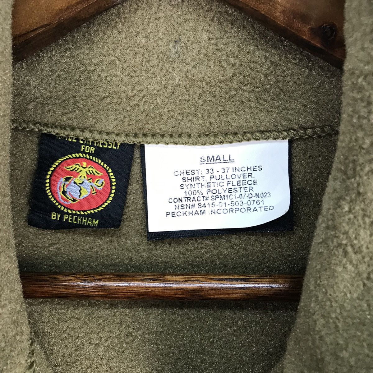 Polartec Vintage USMC Peckham Polartec Fleece Size US S / EU 44-46 / 1 - 6 Thumbnail