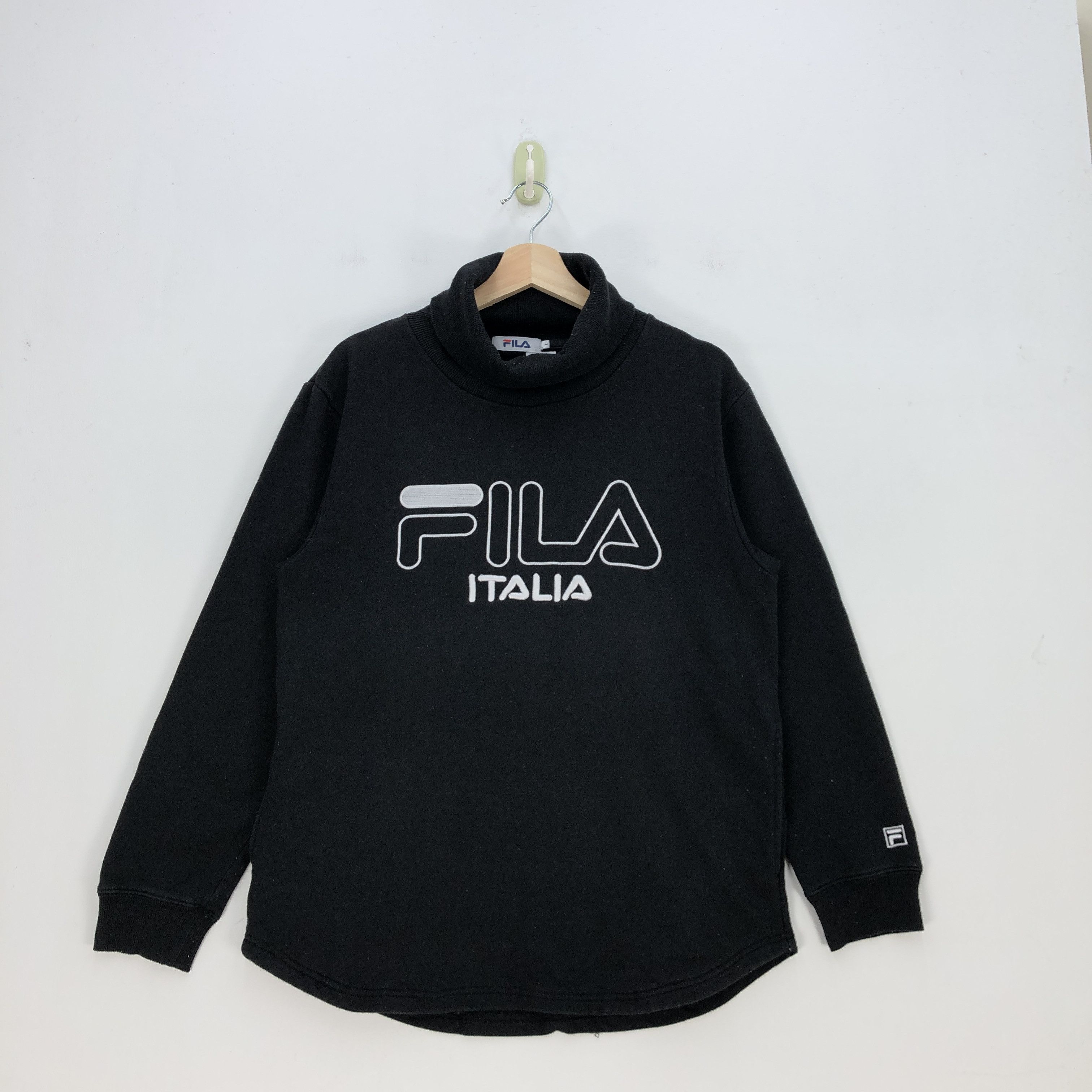 Fila × Vintage Vintage Fila Sweatshirt Fila Script Turtleneck Sweater Size US M / EU 48-50 / 2 - 1 Thumbnail