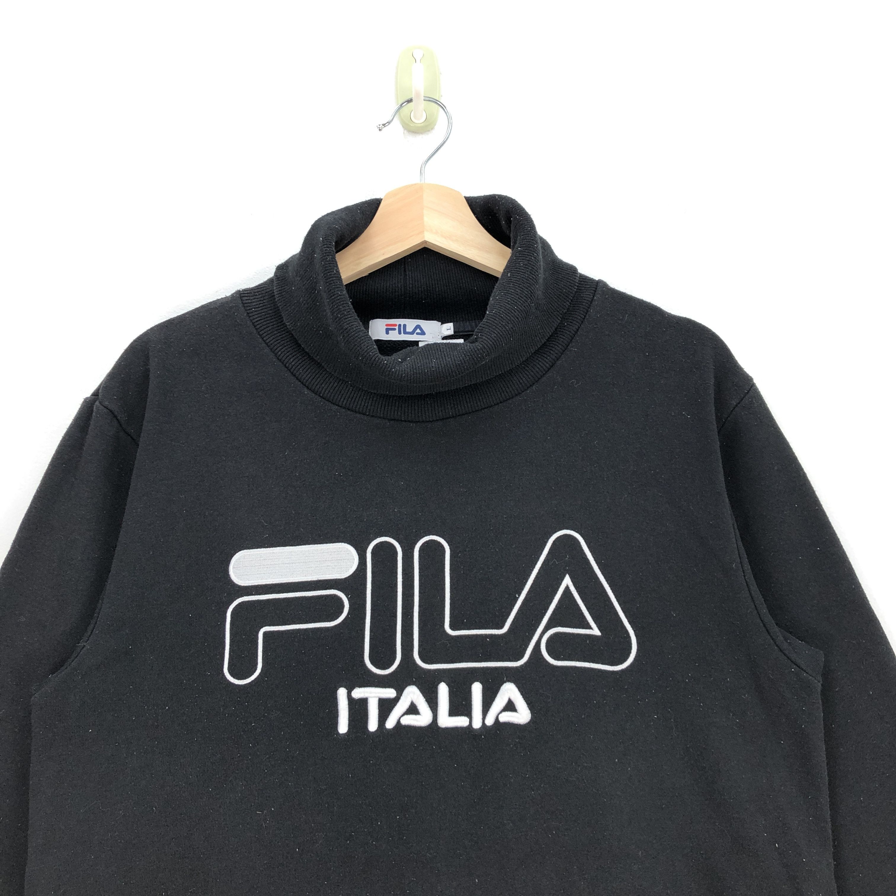 Fila × Vintage Vintage Fila Sweatshirt Fila Script Turtleneck Sweater Size US M / EU 48-50 / 2 - 2 Thumbnail