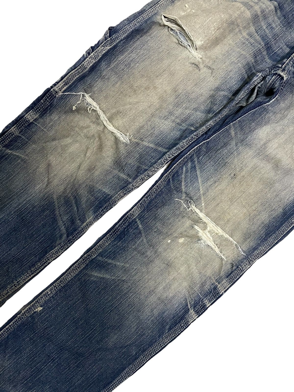 Edwin Vintage Edwin Blue Trip Carpenter Buckle Back Rusty Jeans Size US 29 - 4 Thumbnail