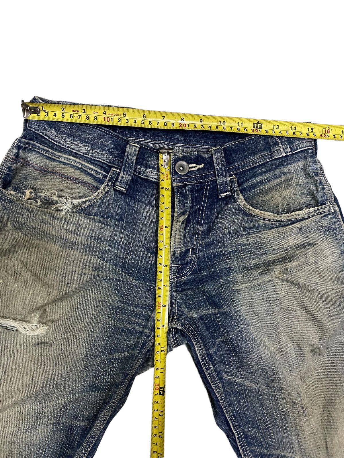 Edwin Vintage Edwin Blue Trip Carpenter Buckle Back Rusty Jeans Size US 29 - 13 Thumbnail