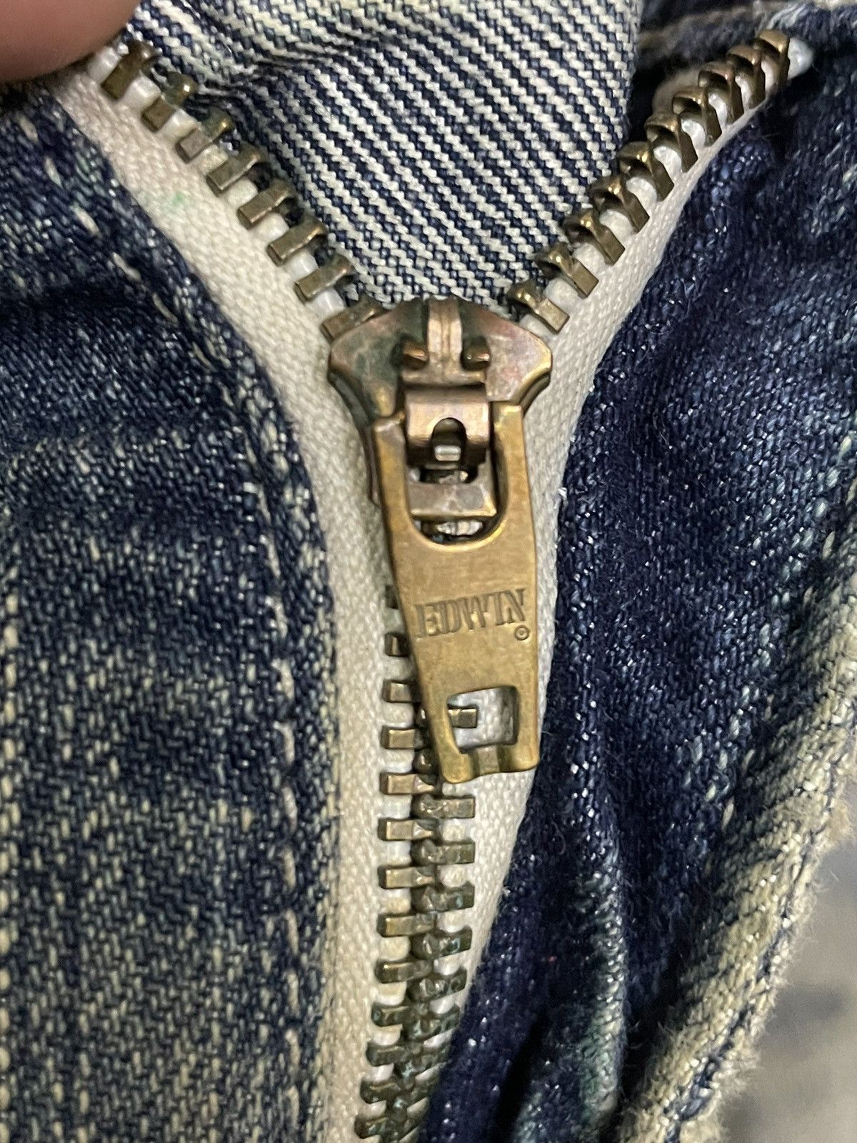 Edwin Vintage Edwin Blue Trip Carpenter Buckle Back Rusty Jeans Size US 29 - 17 Thumbnail