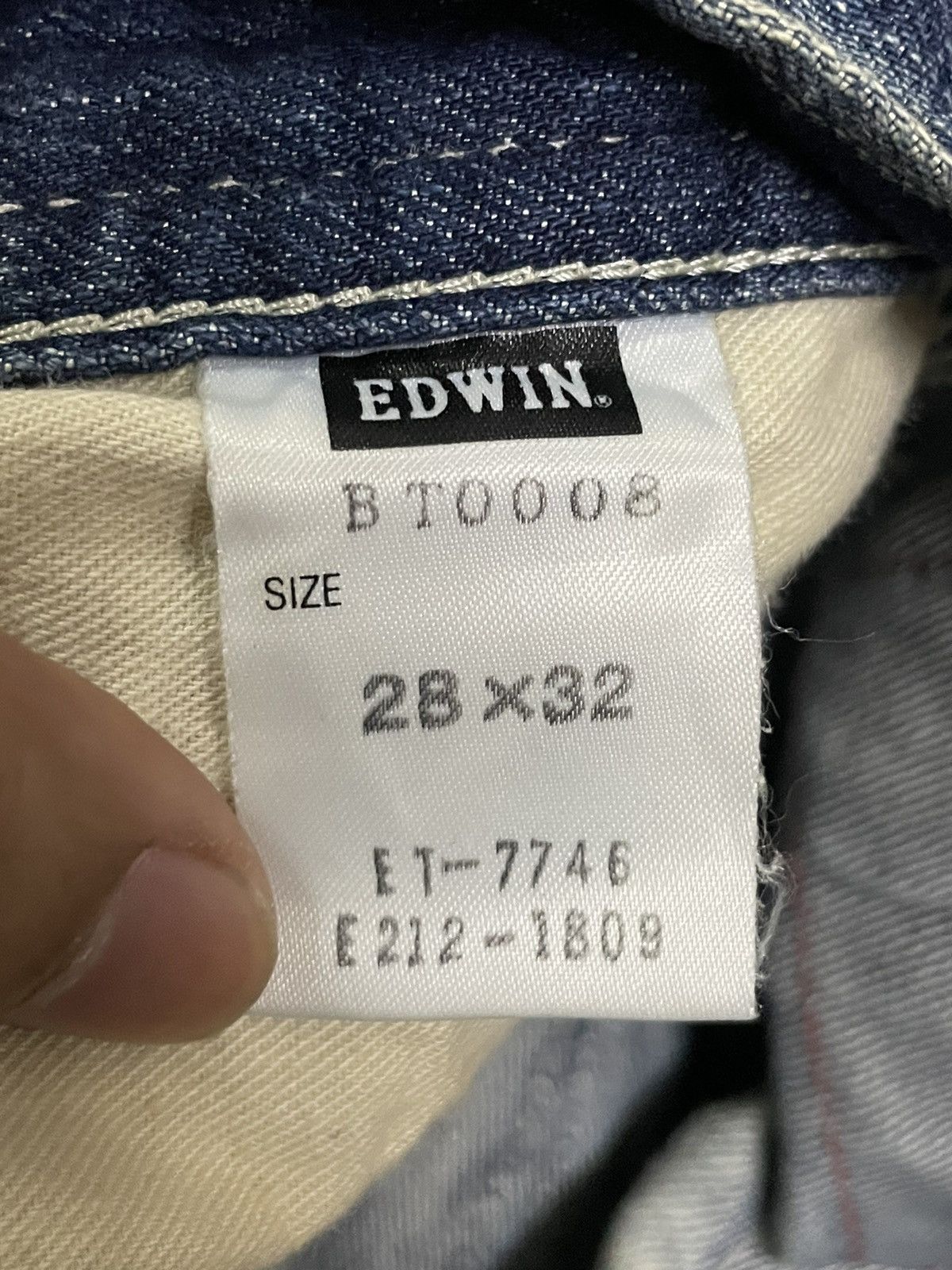 Edwin Vintage Edwin Blue Trip Carpenter Buckle Back Rusty Jeans Size US 29 - 20 Thumbnail