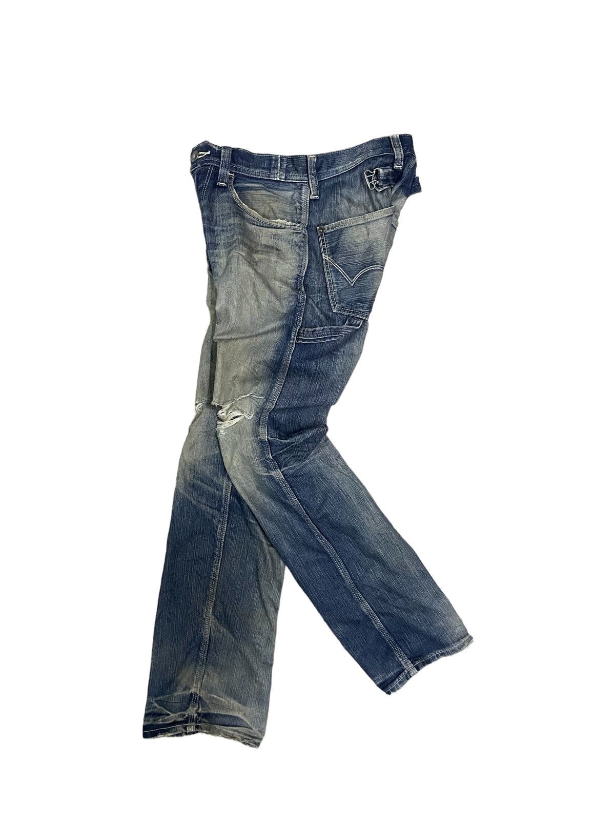 Edwin Vintage Edwin Blue Trip Carpenter Buckle Back Rusty Jeans Size US 29 - 2 Thumbnail
