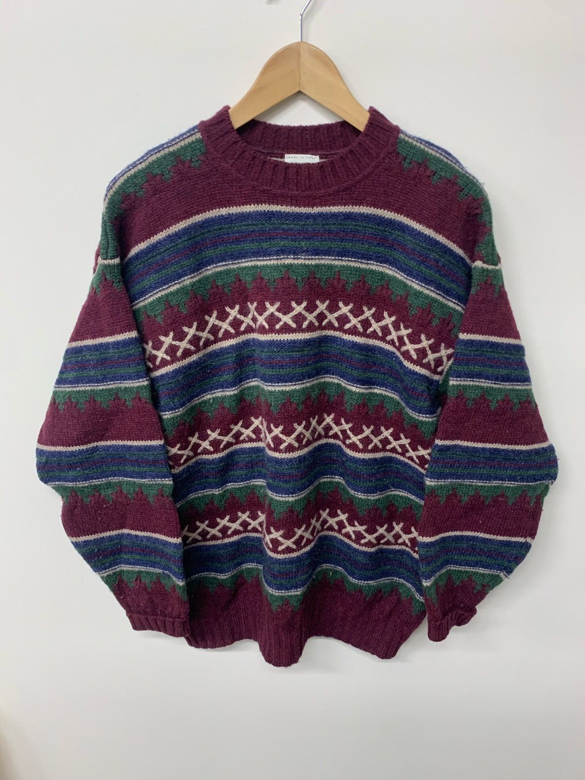 Vintage Benetton Banded Xs Knit Sweater