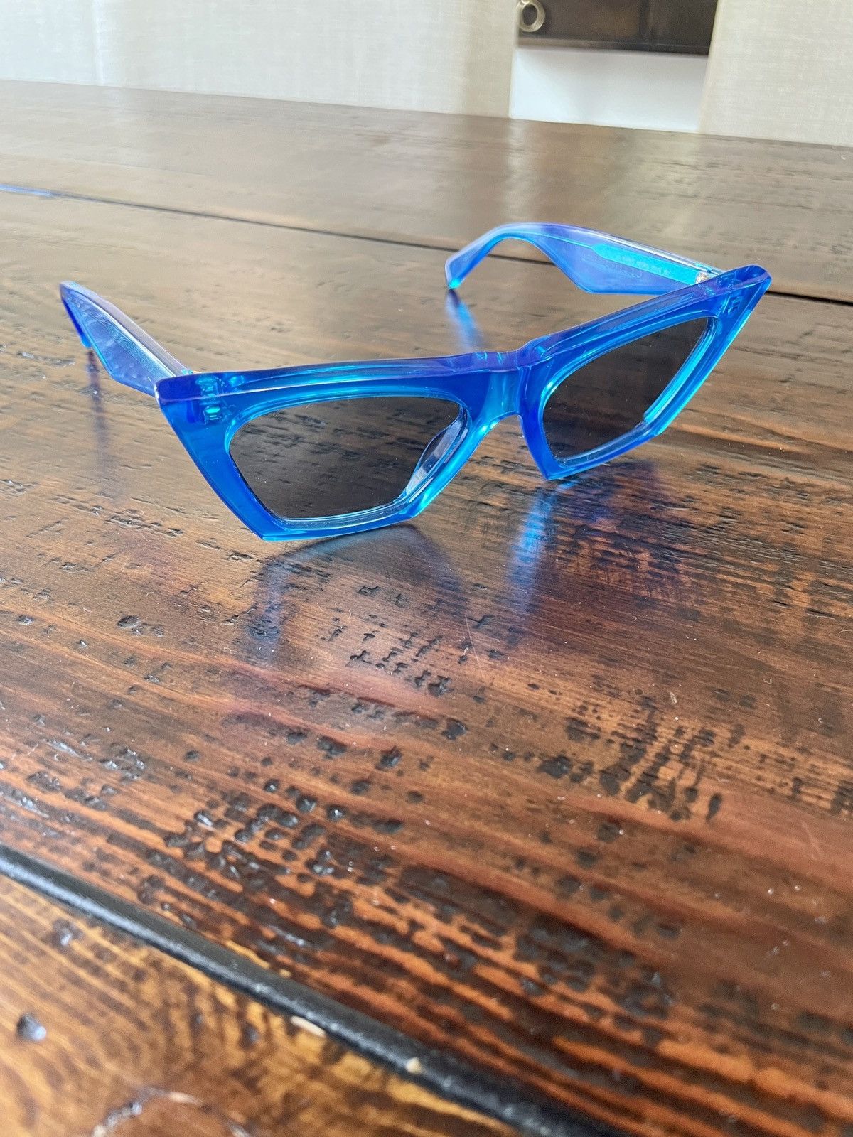 Celine Rare Celine Edge Sunglasses in Blue Grailed