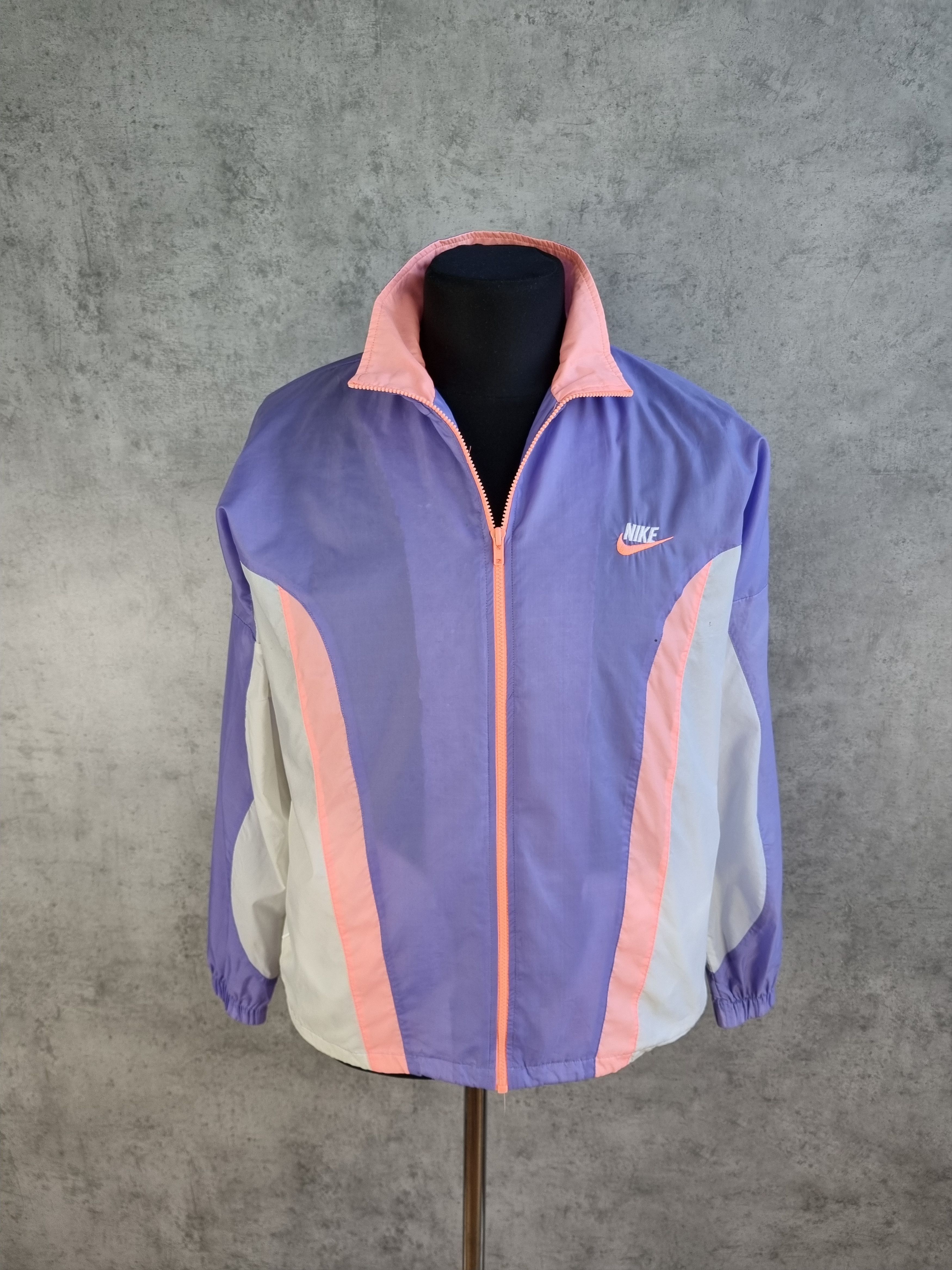 Nike × Vintage Vintage 90s NIKE Running Light Nylon Jacket Track Top Size US L / EU 52-54 / 3 - 1 Thumbnail