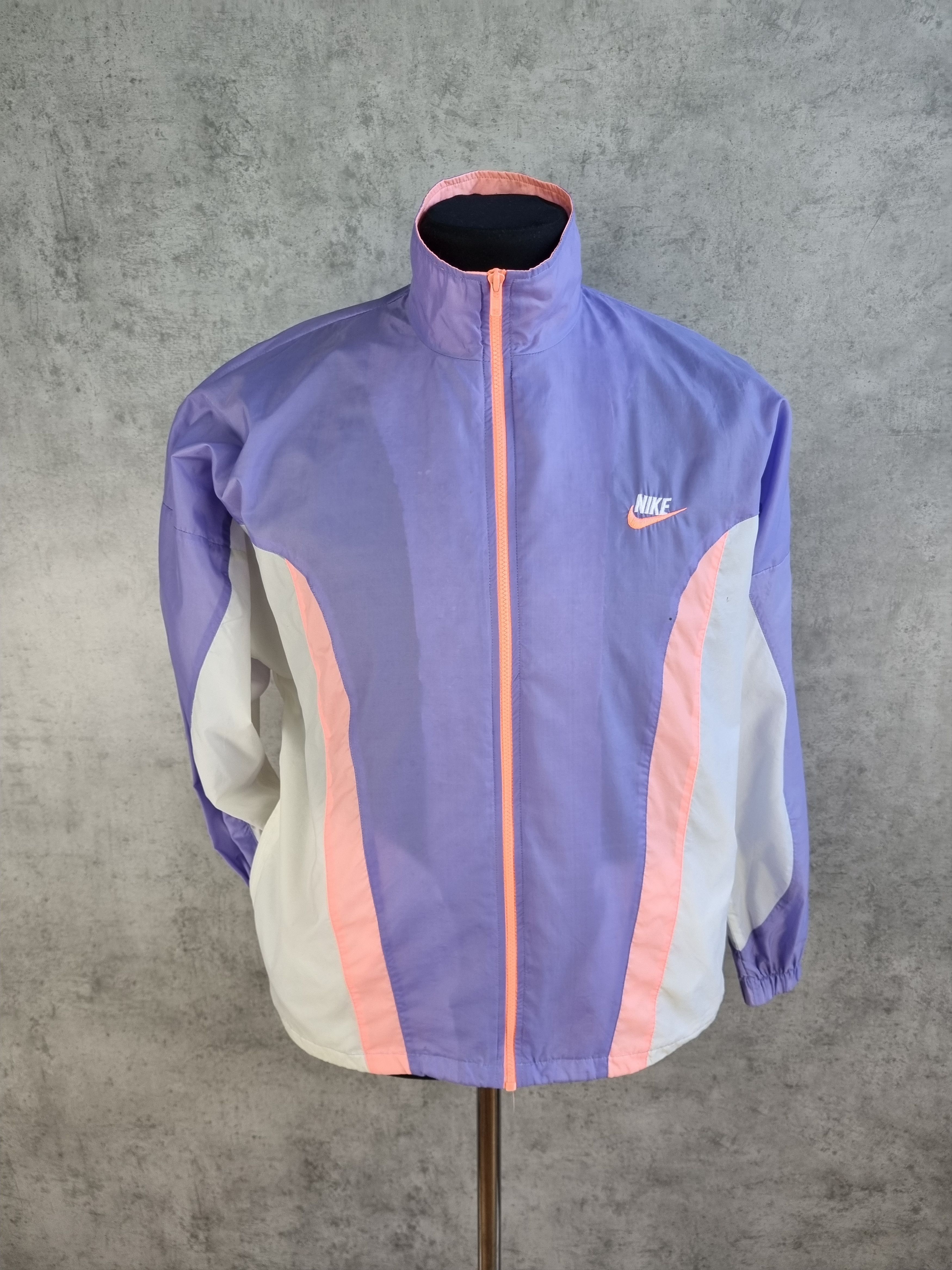 Nike × Vintage Vintage 90s NIKE Running Light Nylon Jacket Track Top Size US L / EU 52-54 / 3 - 3 Thumbnail