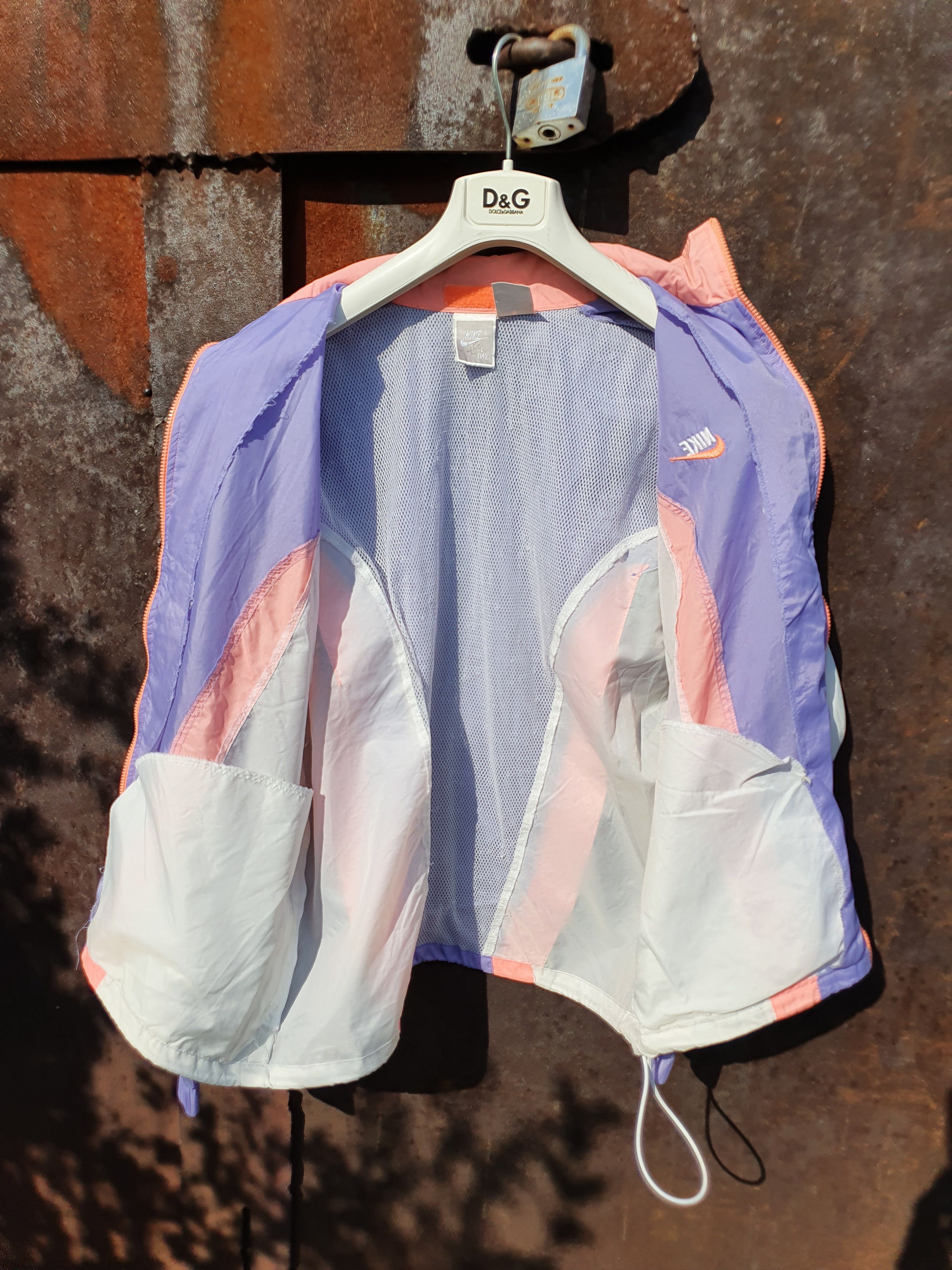 Nike × Vintage Vintage 90s NIKE Running Light Nylon Jacket Track Top Size US L / EU 52-54 / 3 - 6 Thumbnail