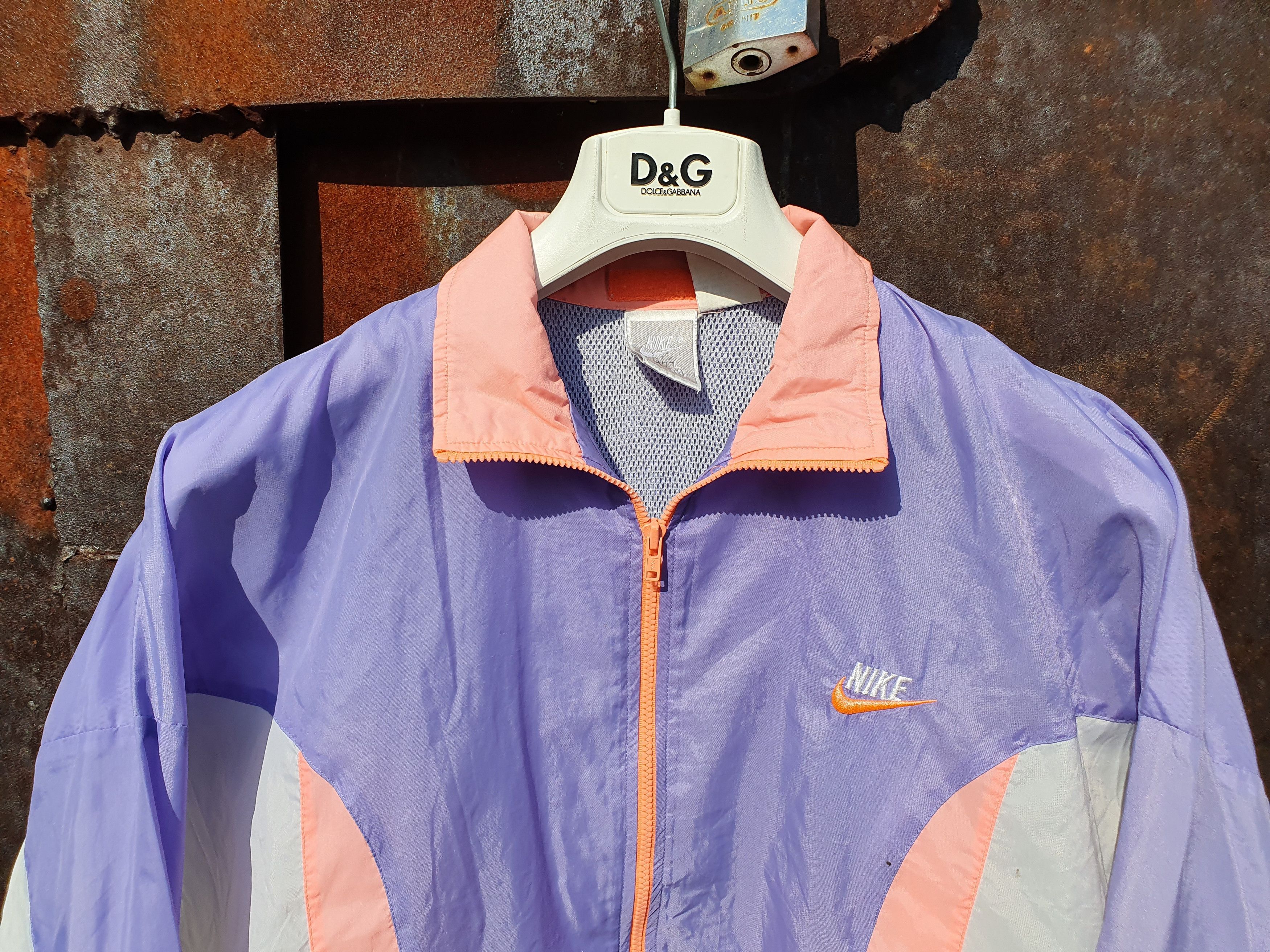 Nike × Vintage Vintage 90s NIKE Running Light Nylon Jacket Track Top Size US L / EU 52-54 / 3 - 7 Thumbnail