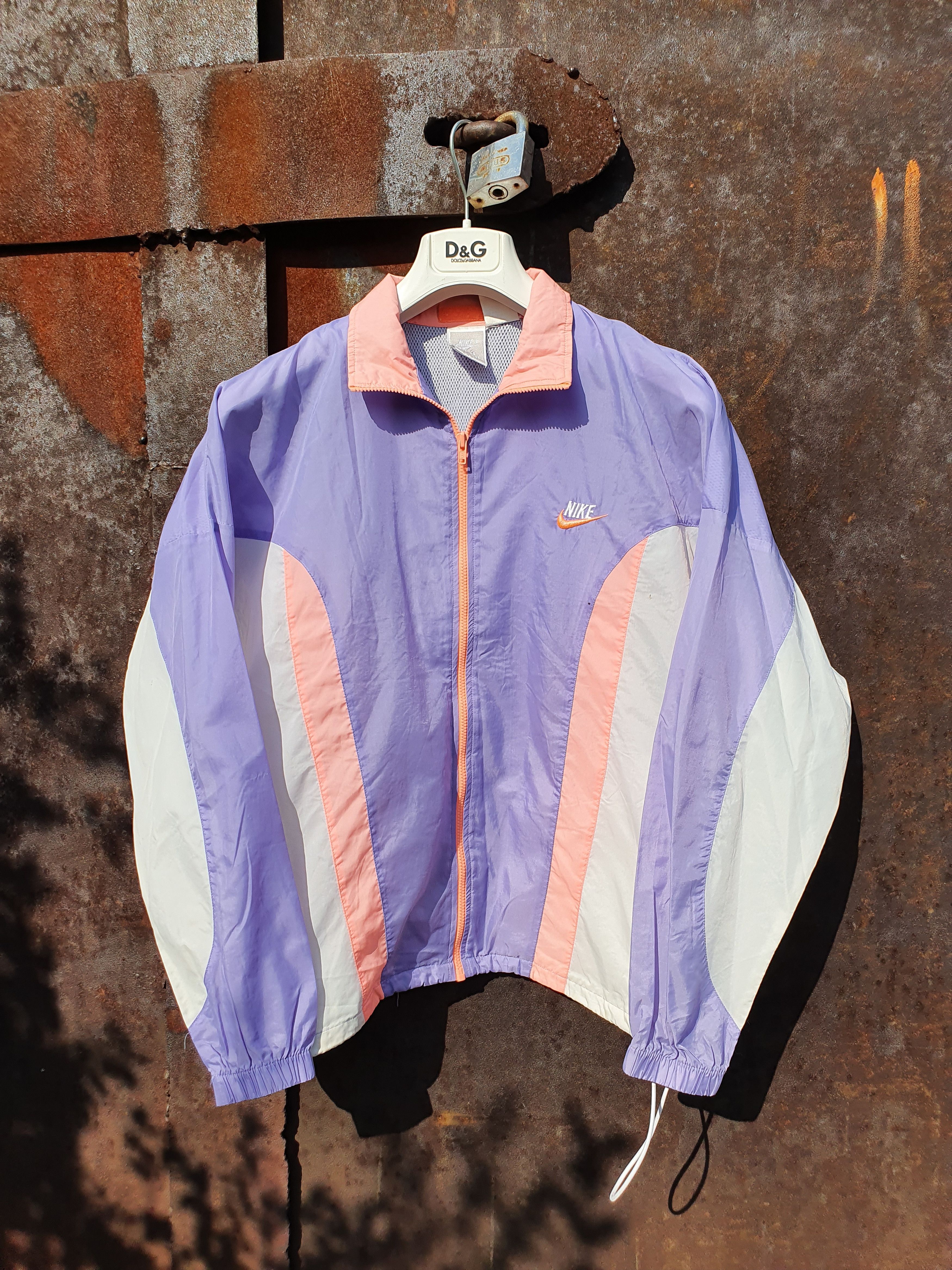 Nike × Vintage Vintage 90s NIKE Running Light Nylon Jacket Track Top Size US L / EU 52-54 / 3 - 5 Thumbnail
