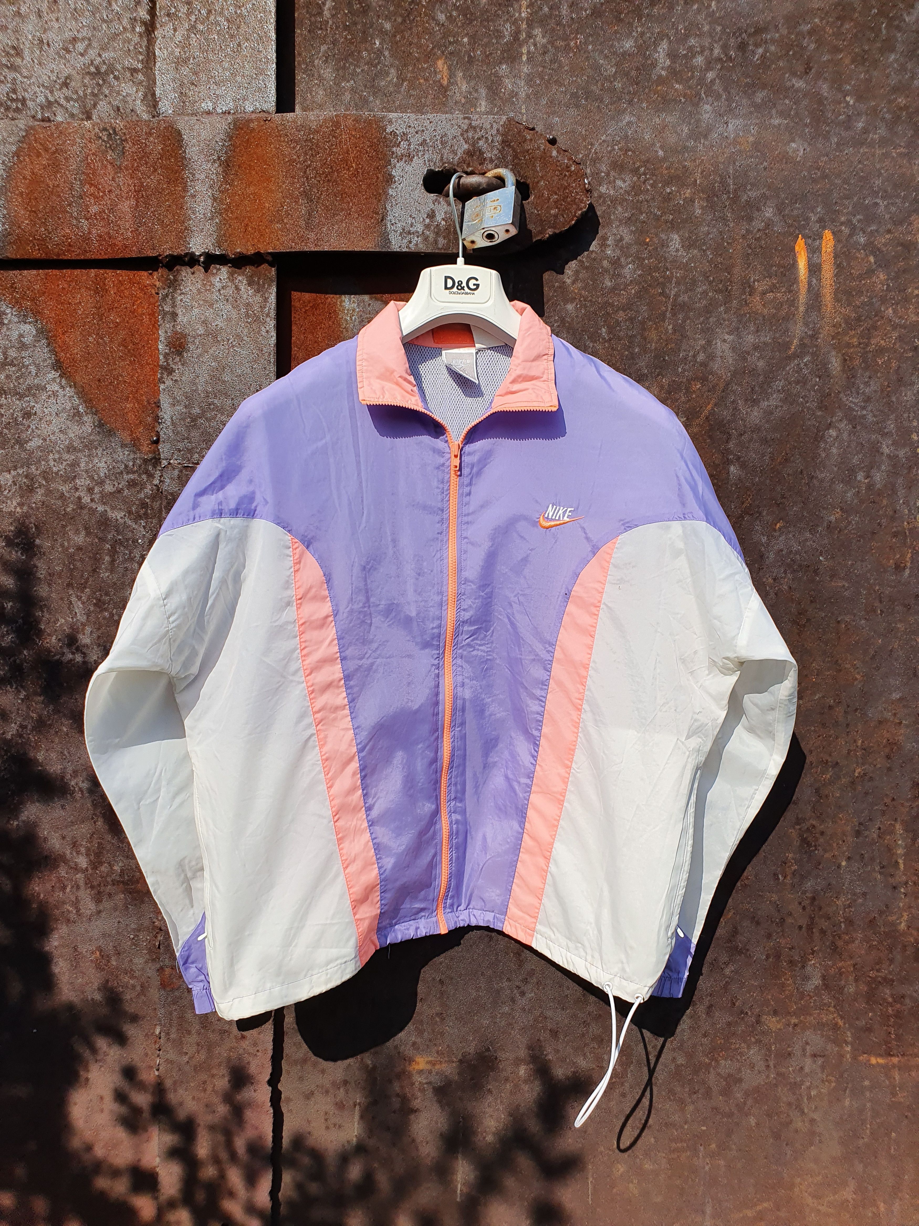 Nike × Vintage Vintage 90s NIKE Running Light Nylon Jacket Track Top Size US L / EU 52-54 / 3 - 4 Thumbnail
