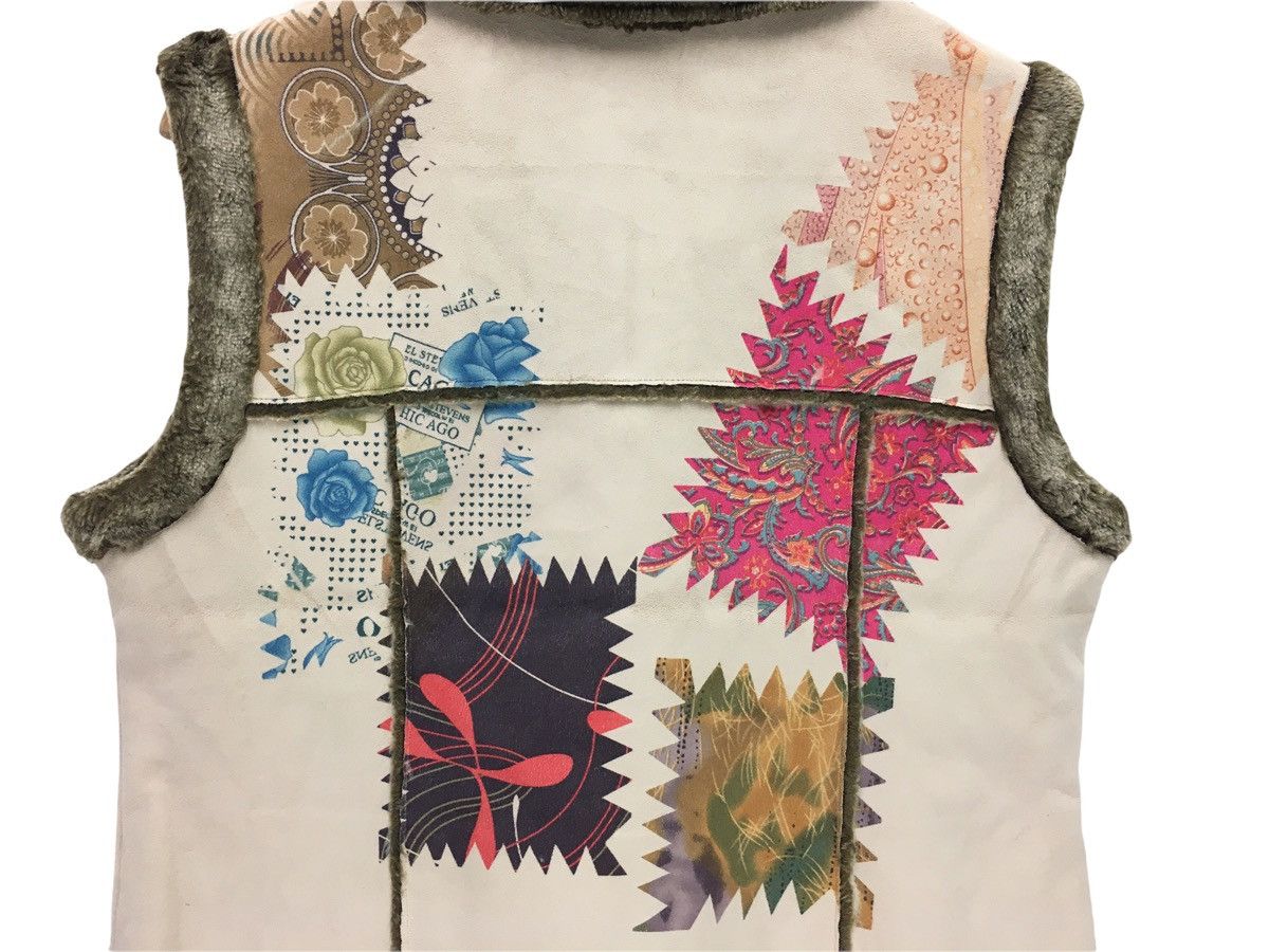 Japanese Brand Vintage Floral Flower Design Vest Jacket Size US S / EU 44-46 / 1 - 7 Thumbnail