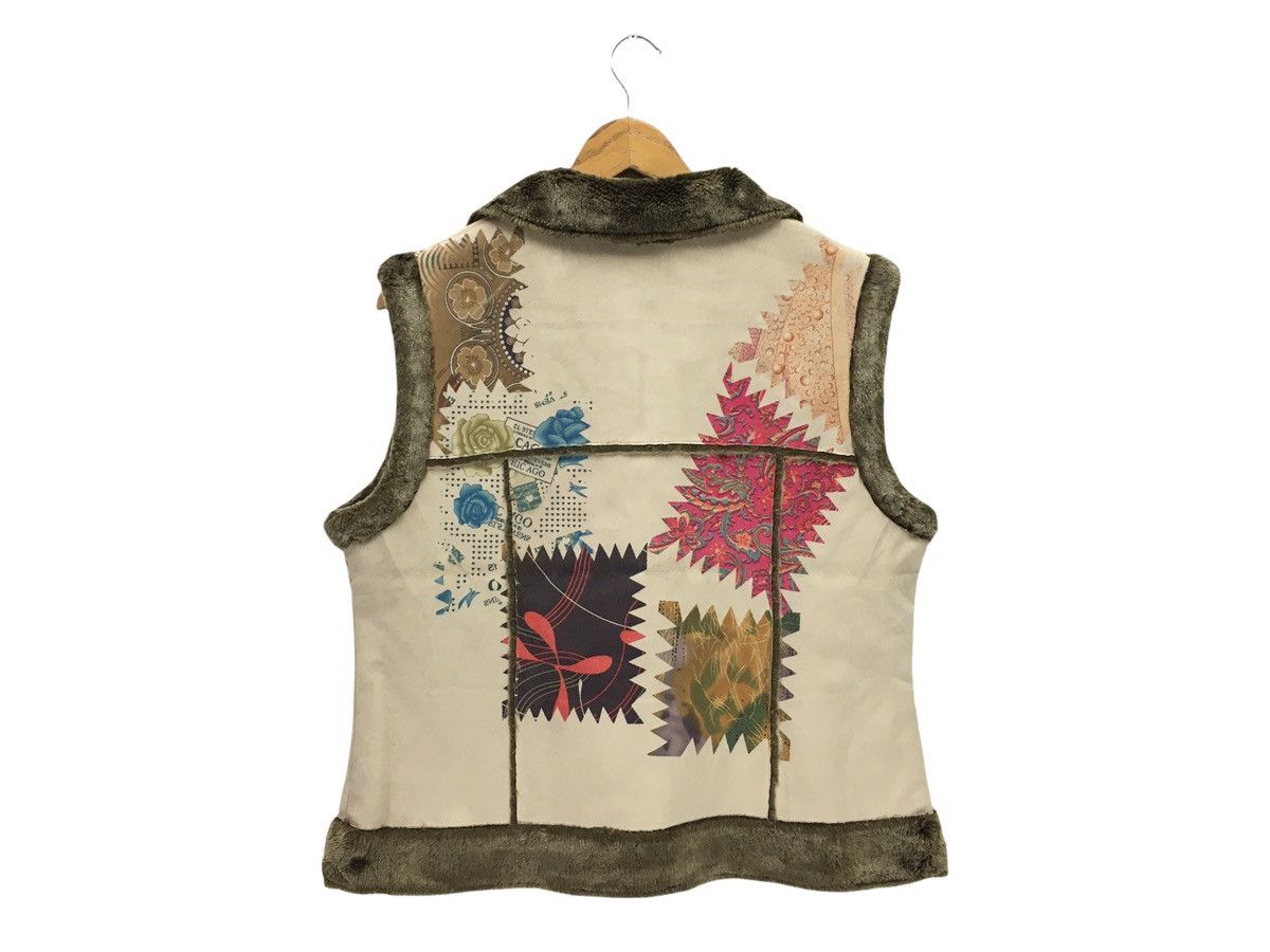 Japanese Brand Vintage Floral Flower Design Vest Jacket Size US S / EU 44-46 / 1 - 6 Thumbnail