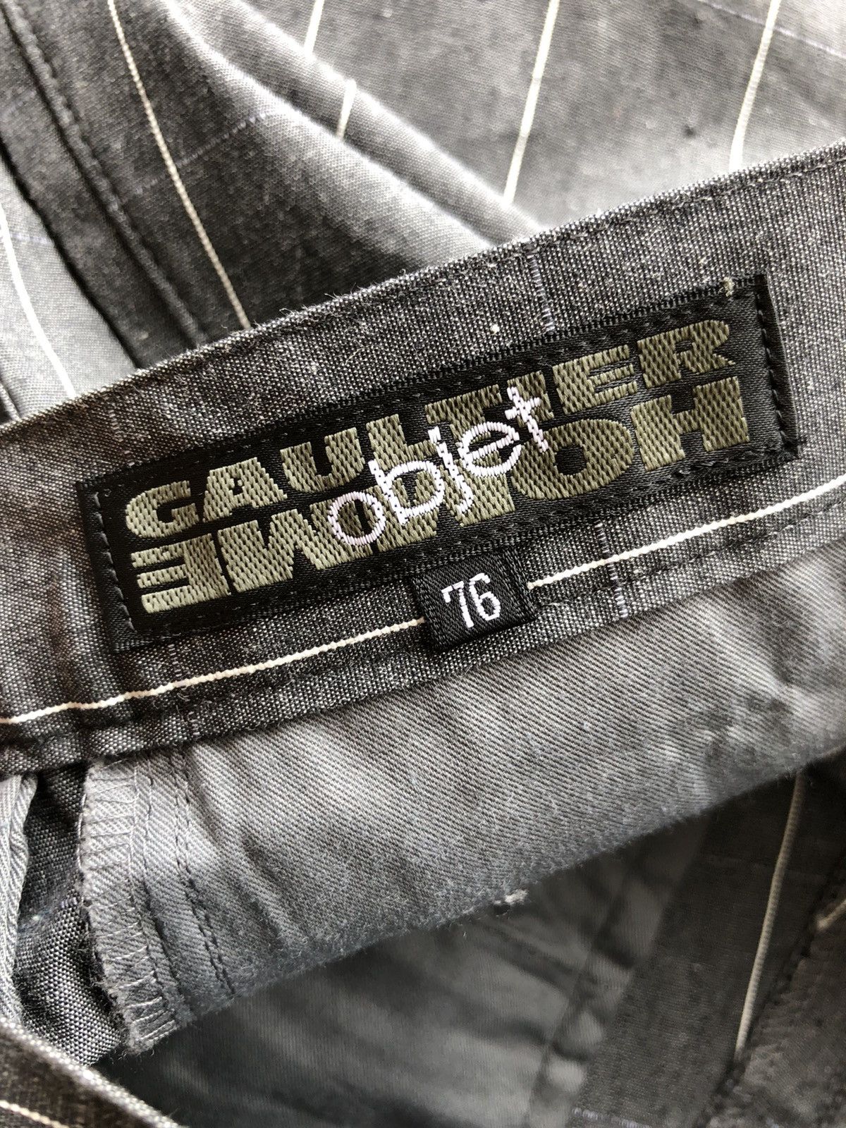 Gaultier Homme Objet GRAIL🔥Gaultier Object 🇮🇹 Straight Cut Wool Pants Size US 28 / EU 44 - 7 Thumbnail