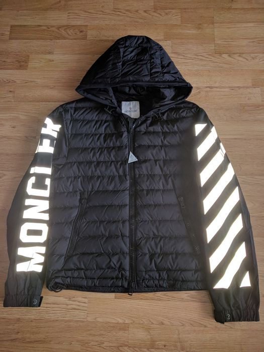 Moncler and off white hot sale jacket