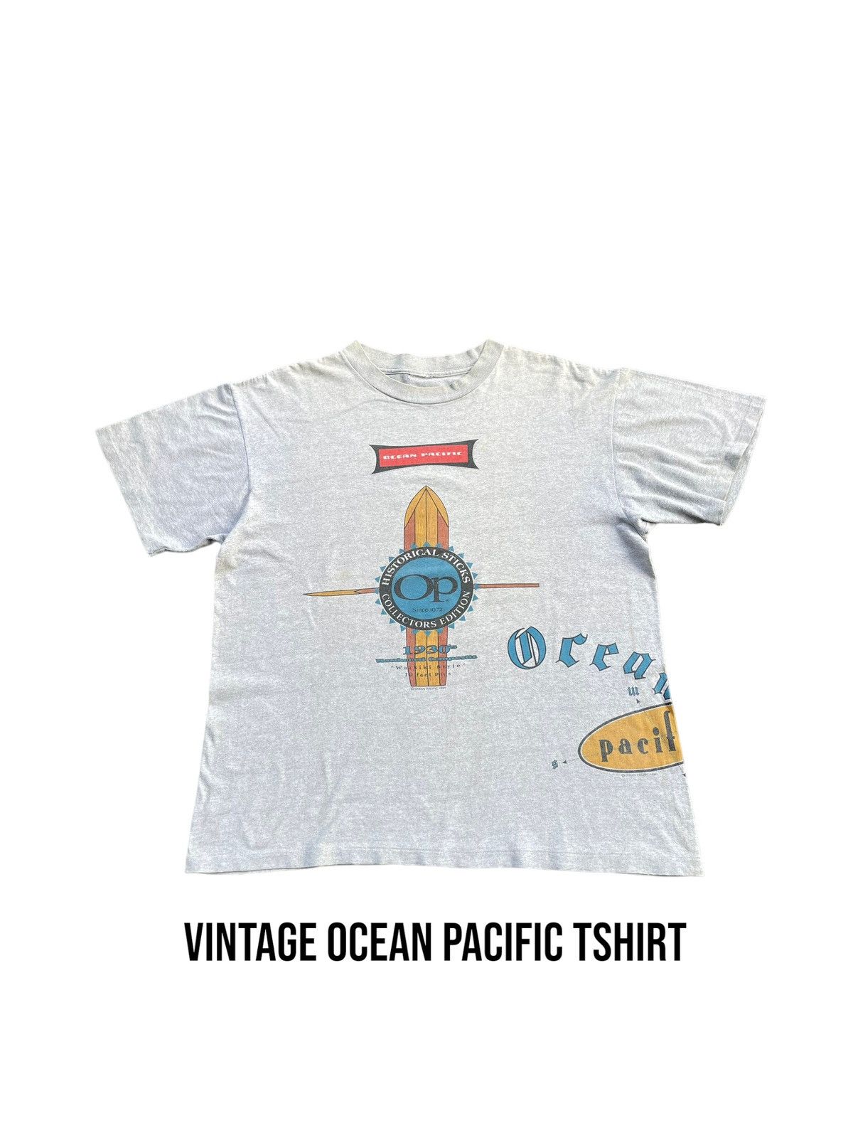 Ocean Pacific × Vintage Vintage 1994 Ocean Pacific Tshirt Size US XL / EU 56 / 4 - 1 Thumbnail