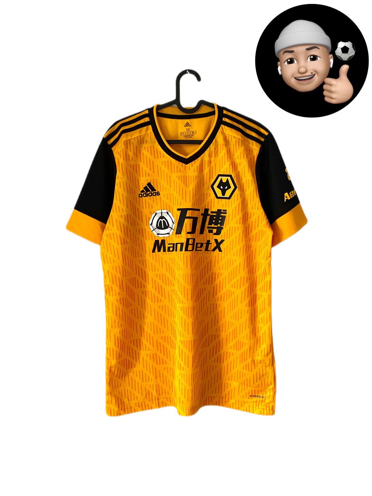 Adidas 2020 2021 Wolverhampton Adidas Home Soccer Jersey Shirt Kit