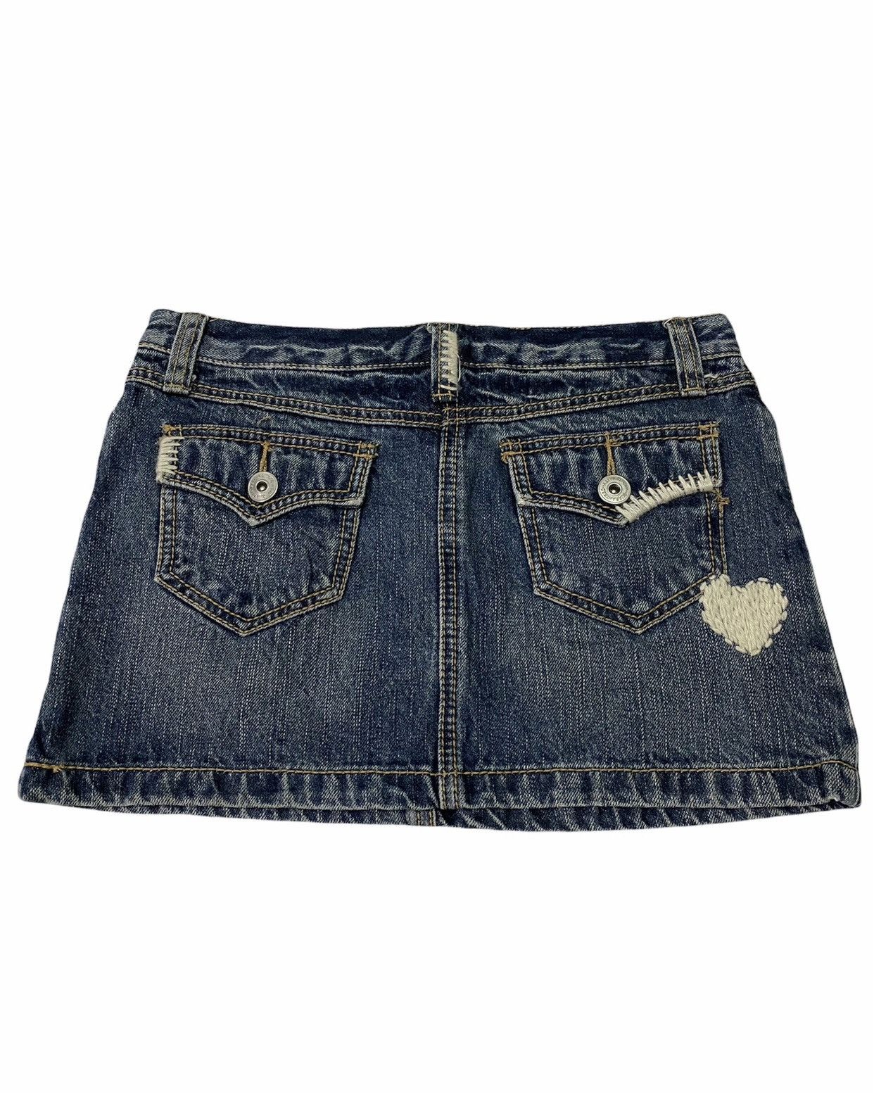 semanticdesign Semanticdesign Distressed Denim Skirt Size 30" / US 8 / IT 44 - 2 Thumbnail